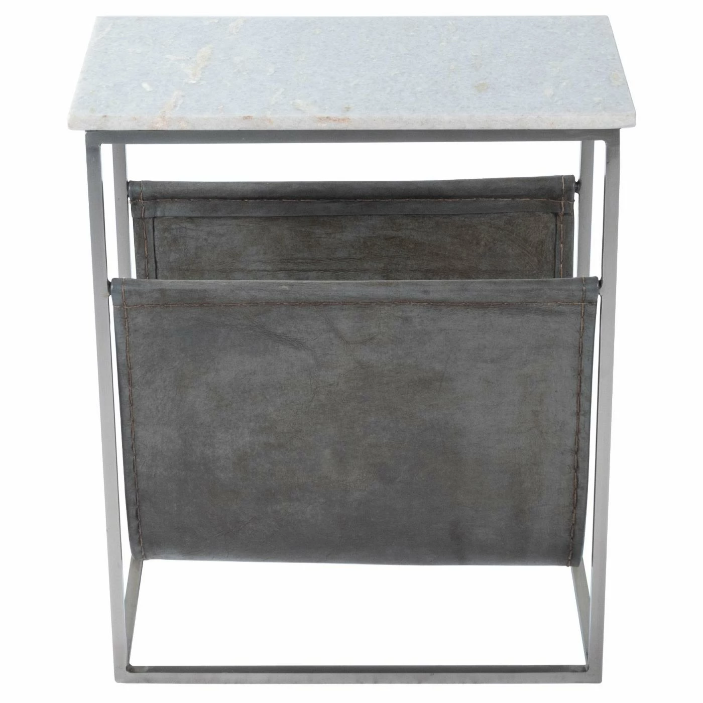 Best deal π₯° Rectangle End Tables & Side Tables Butler Specialty Koler Marble And Leather Magazine Table βοΈ - Image 4