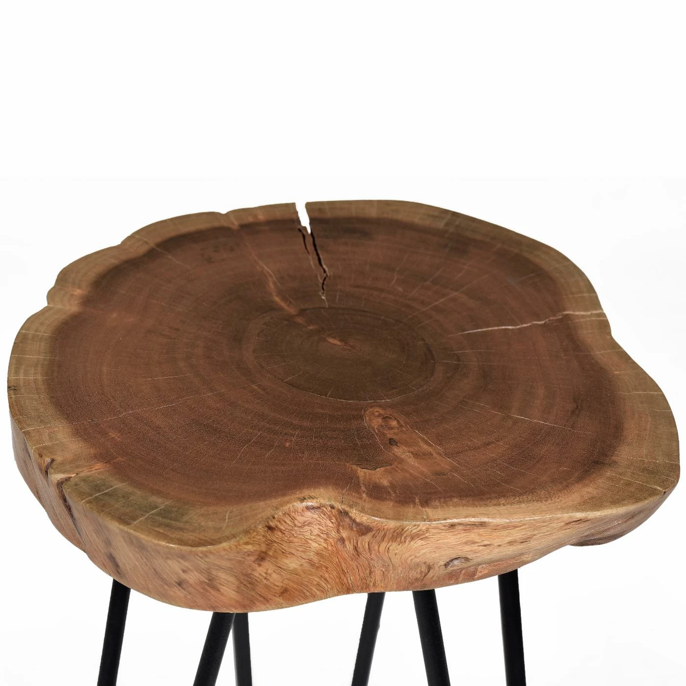 Cheapest π₯° Carolina Chair & Table Co. Round End Tables & Side Tables Carolina Chair & Table Co. Seti Live Edge Accent Side Table π - Image 4