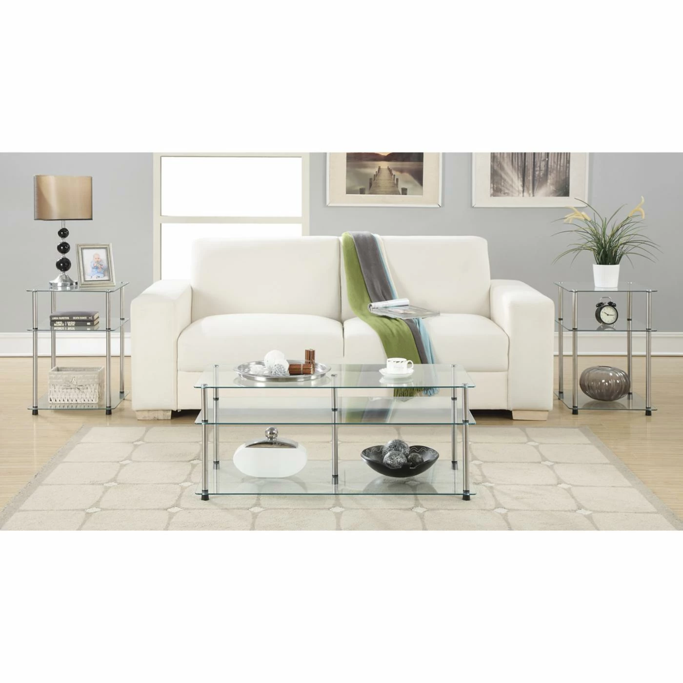 Buy ⭐ Square End Tables & Side Tables Convenience Concepts Designs2Go Square End Table ✨ - Image 4