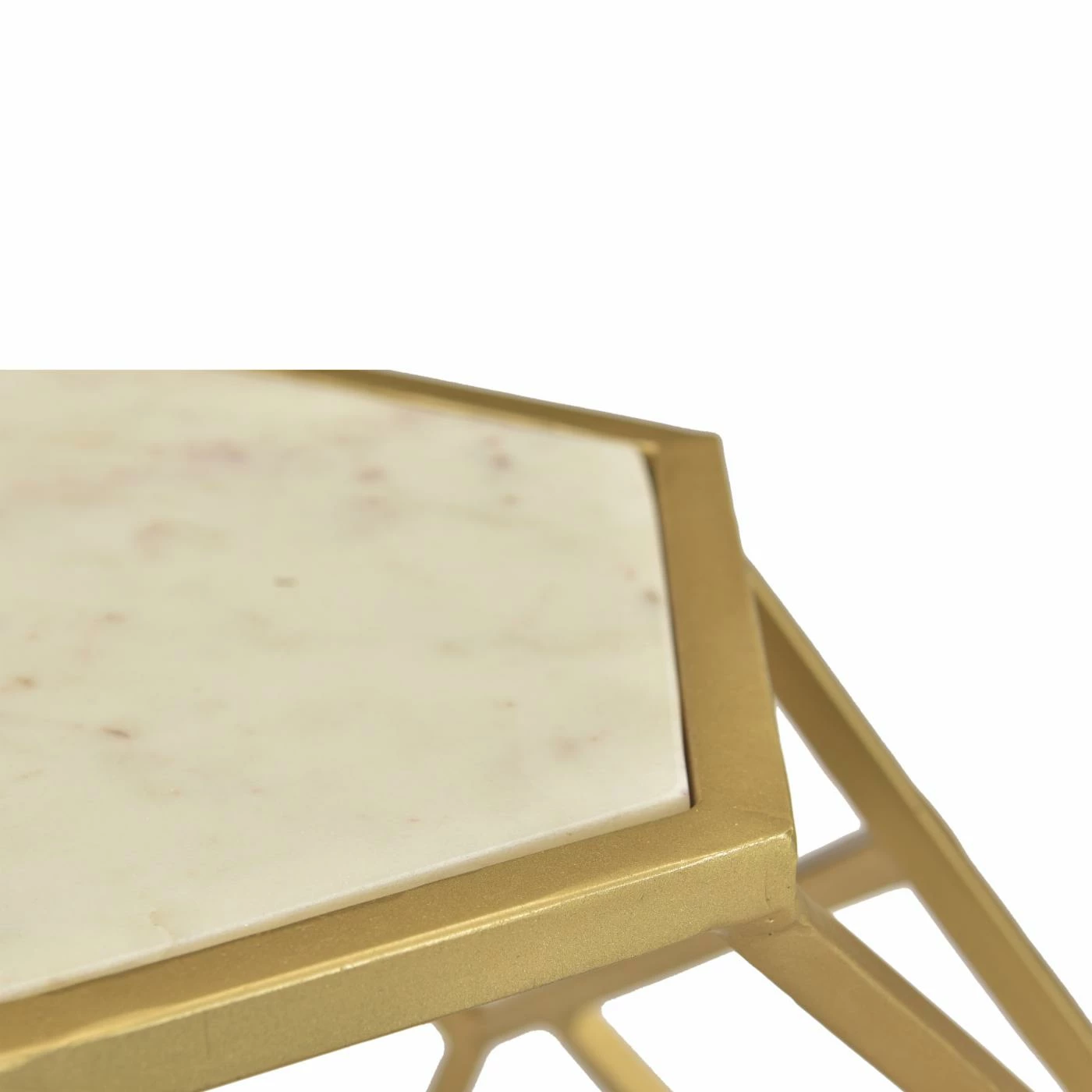 Outlet π Other Shapes - End Tables & Side Tables Coast To Coast Contemporary Glam Hexagon Accent End Table β€οΈ - Image 4