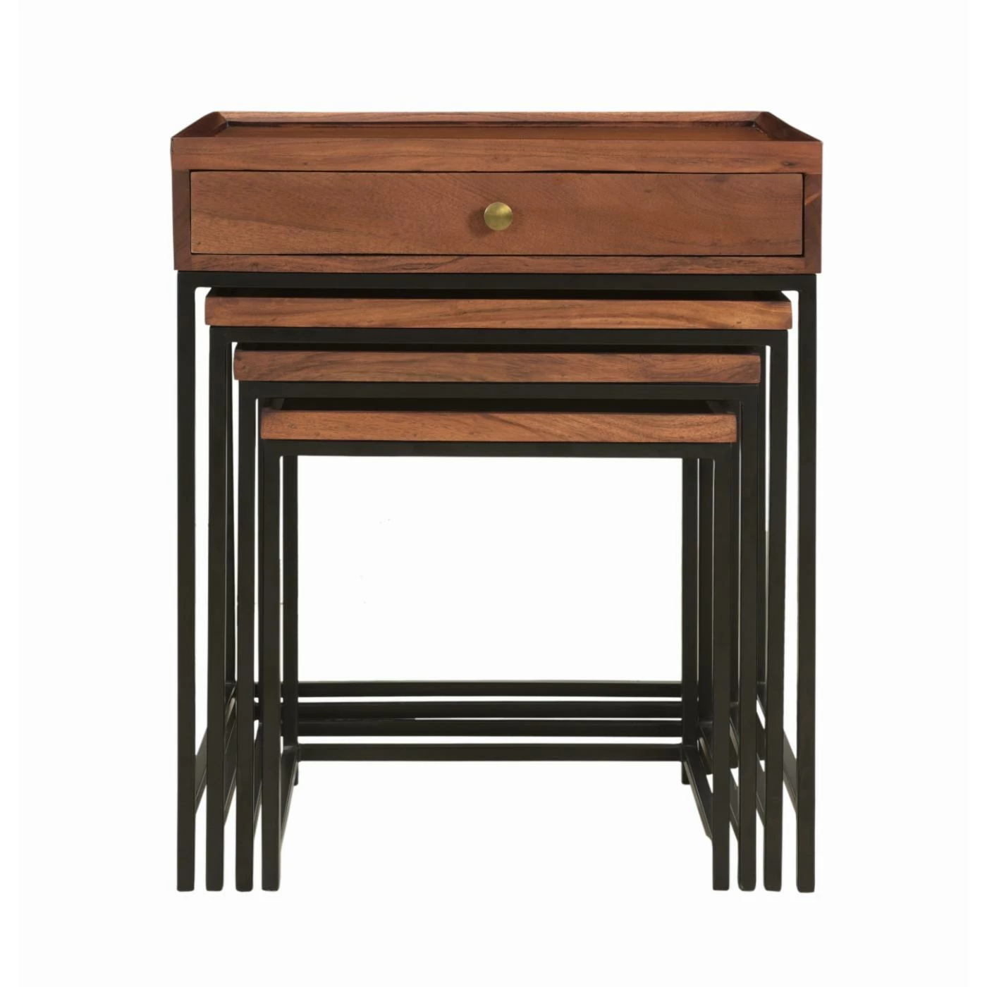 Cheap 🌟 Coast To Coast Imports, LLC Square End Tables & Side Tables Coast To Coast Imports Field 4 Piece Nesting End Tables ✔️ - Image 4