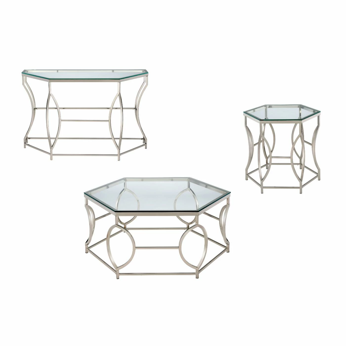 Deals 🔔 Other Shapes - End Tables & Side Tables Furniture Of America Remus Hexagonal End Table 😉 - Image 4