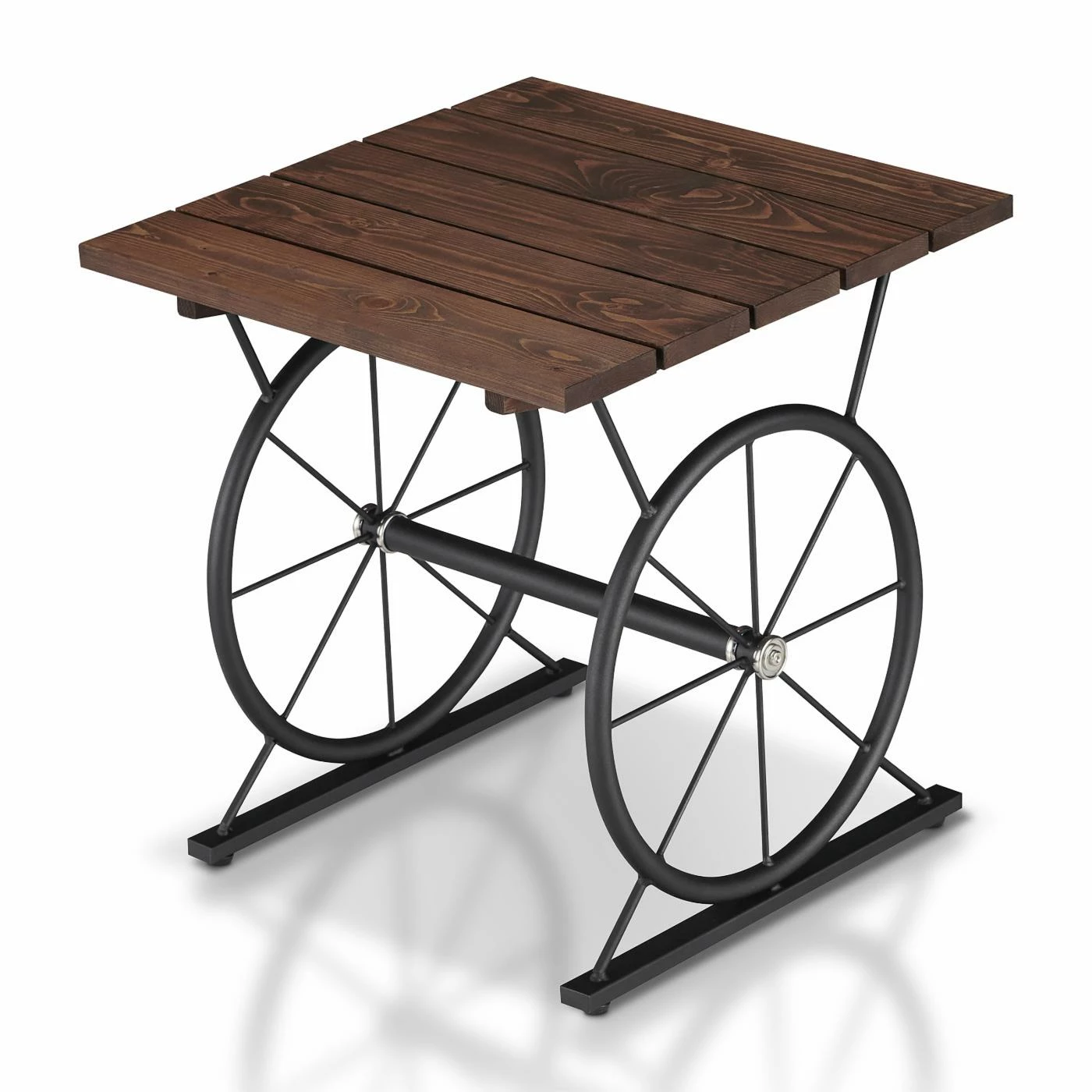 Cheap π Square End Tables & Side Tables Furniture Of America Deebo Urban Wheel Base End Table - Warm Oak π― - Image 4