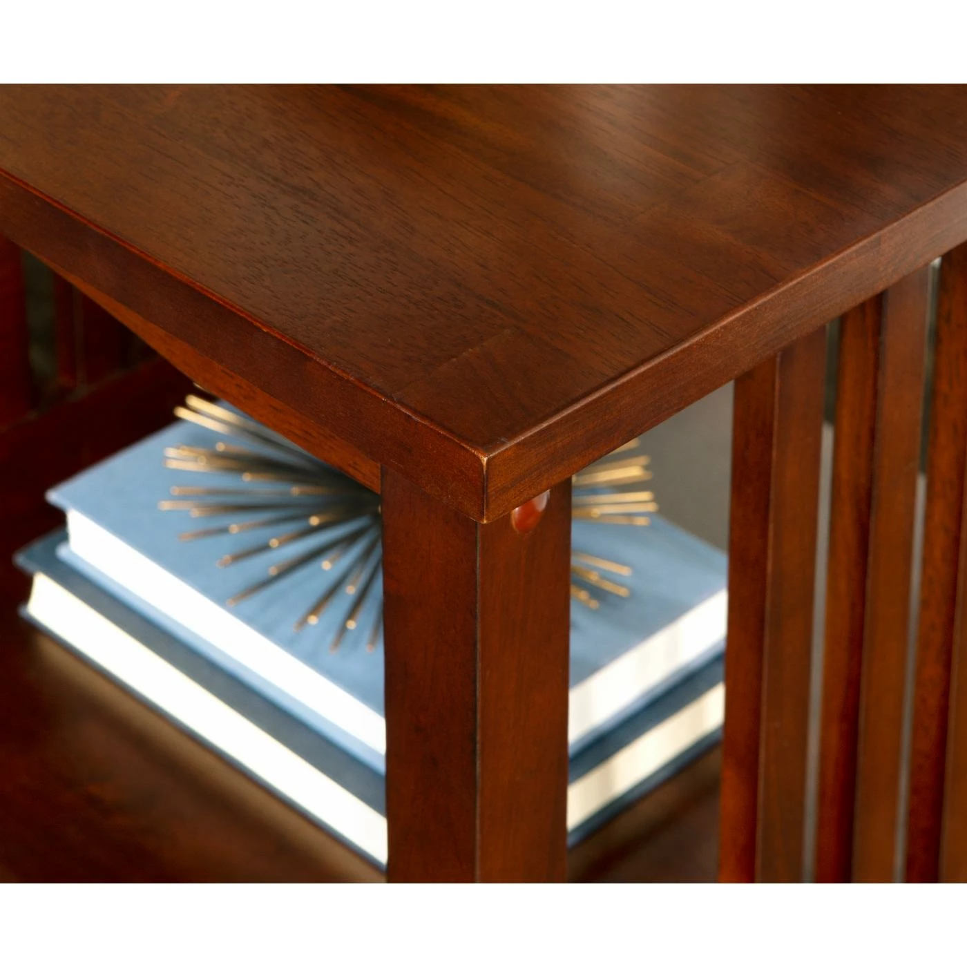 Flash Sale π Square End Tables & Side Tables Linon Finn Square End Table With Shelf - Espresso π - Image 4