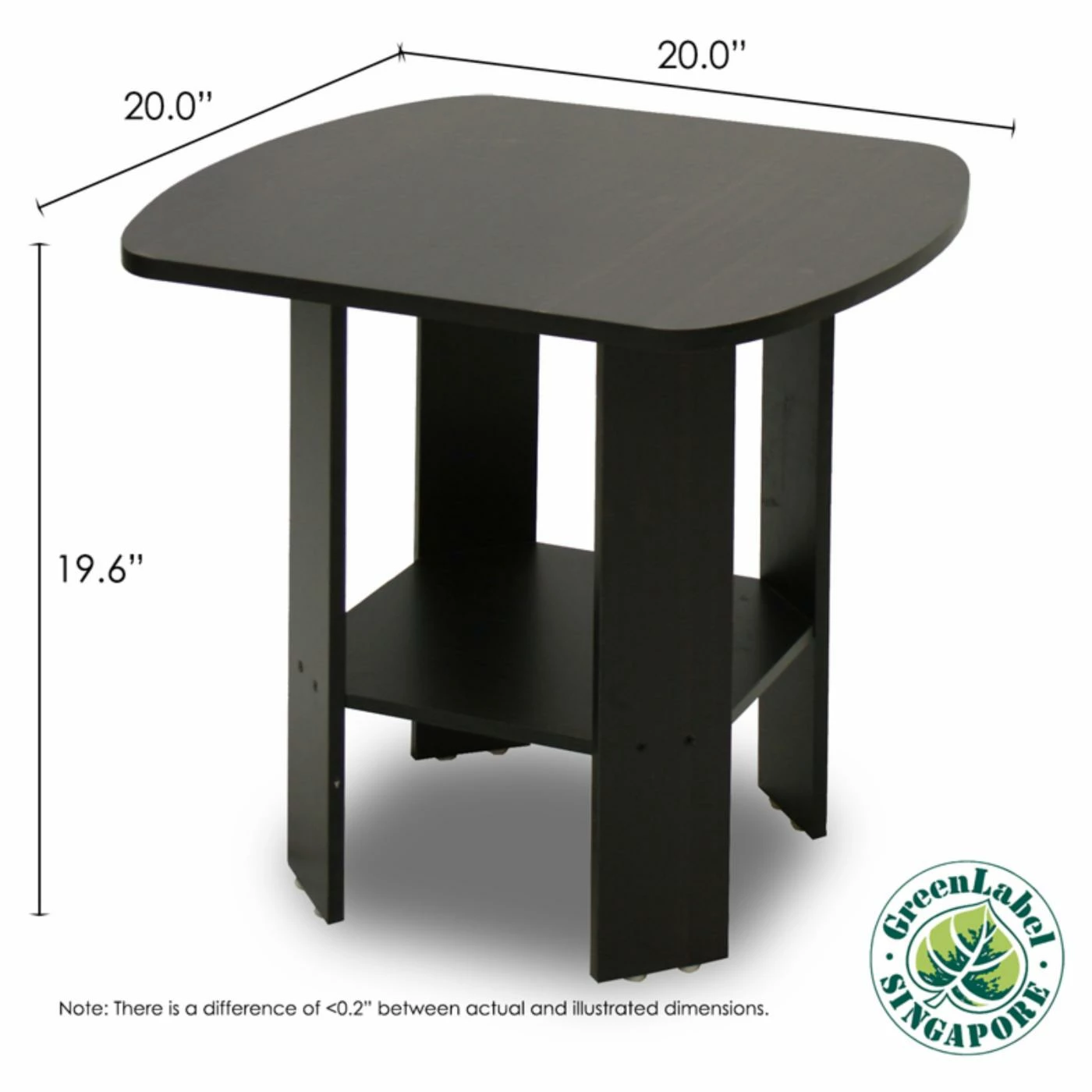 Discount 🤩 Square End Tables & Side Tables Furinno Simple Design End Table - Set Of 2 🎉 - Image 4