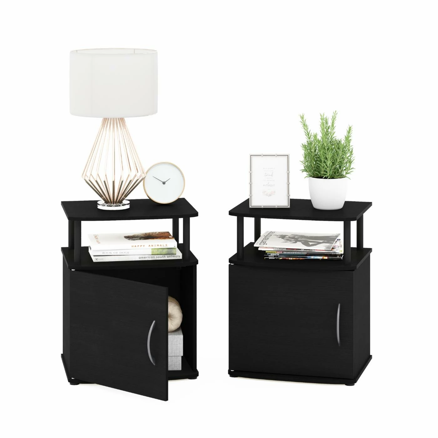 New β¨ Rectangle End Tables & Side Tables Furinno Jaya Utility Design End Table - Set Of 2 π€© - Image 4