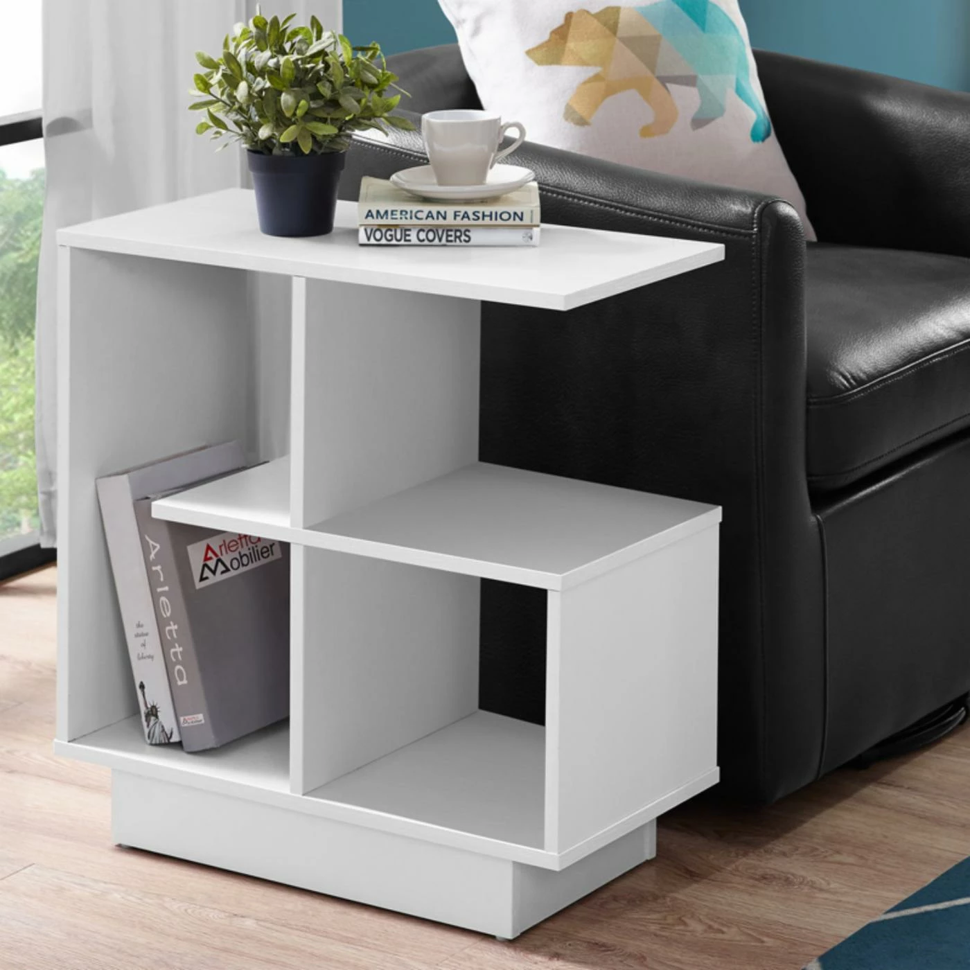 Best Pirce 👏 Rectangle End Tables & Side Tables Monarch Specialties Modular Chairside Table 🔥 - Image 4