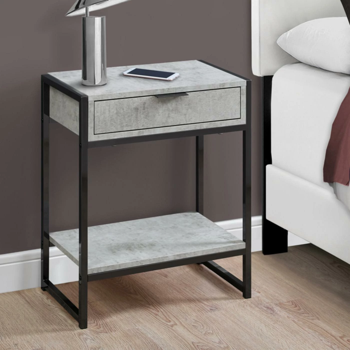 Promo π₯ Rectangle End Tables & Side Tables Monarch Specialties Single Drawer End Table With Shelf π€© - Image 4