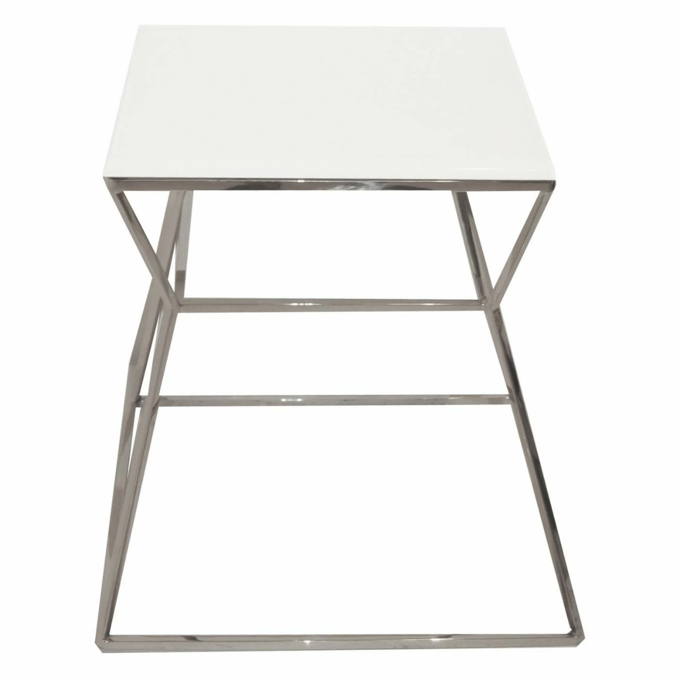 Brand new 🎁 Square End Tables & Side Tables Pangea Home Prism Metal Frame Side Table ❤️ - Image 4