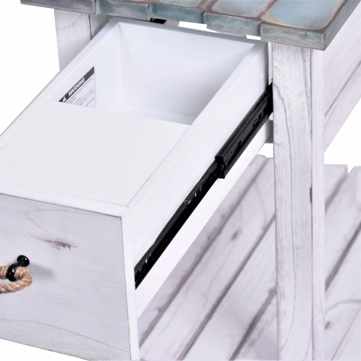 Wholesale βοΈ Rectangle End Tables & Side Tables Sea Winds Picket Fence Chairside End Table π₯° - Image 4