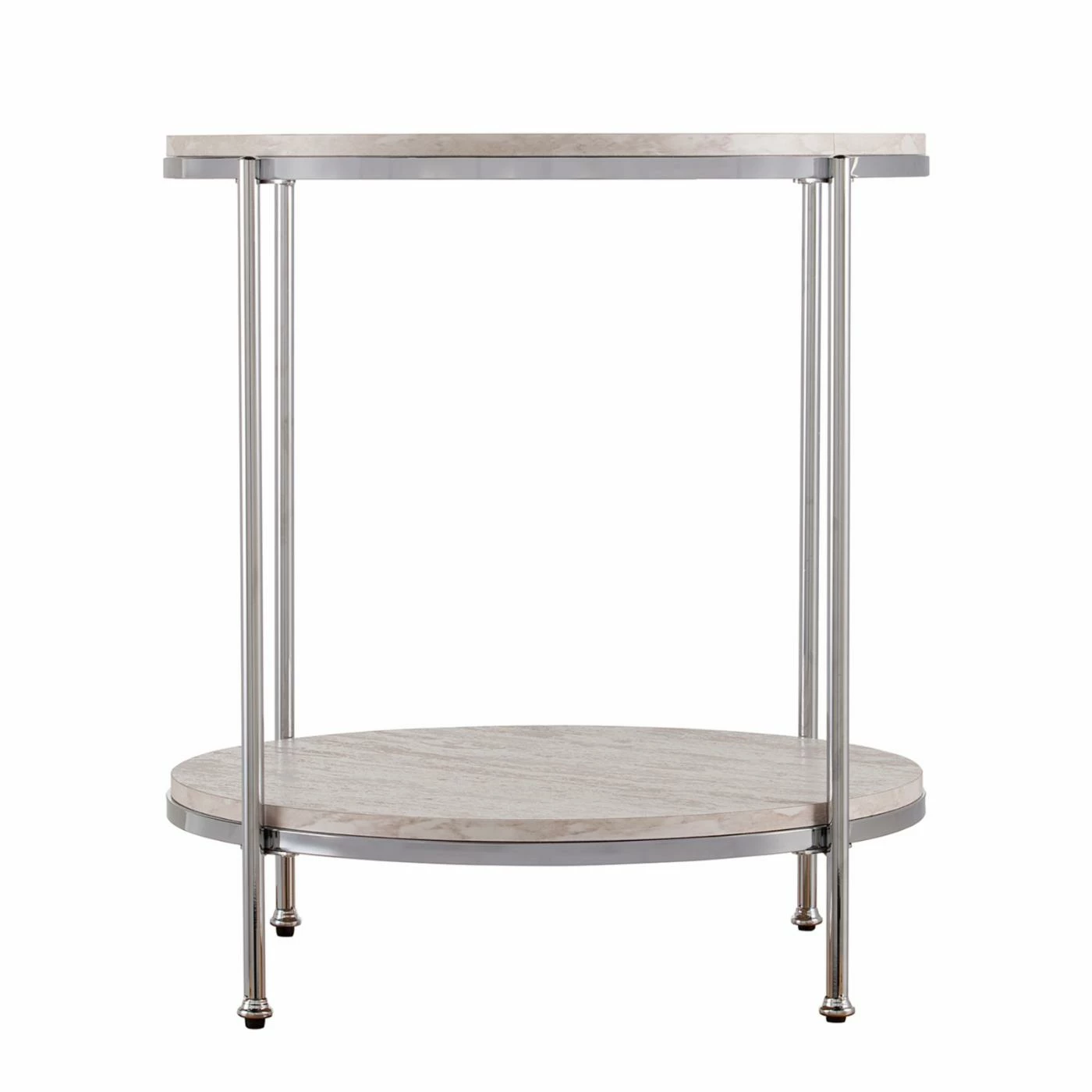 Top 10 π Round End Tables & Side Tables Southern Enterprises Silas Faux Stone End Table π - Image 4