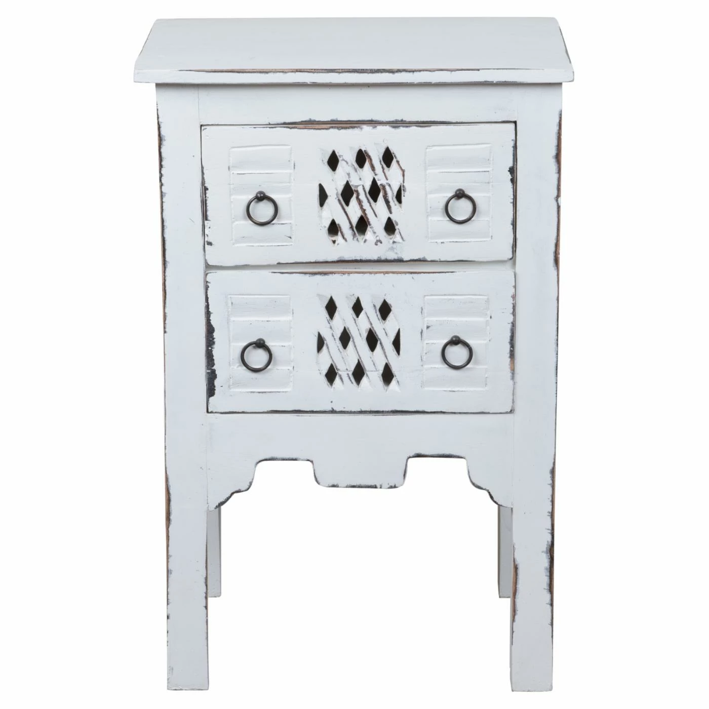 Flash Sale ✨ Rectangle End Tables & Side Tables Sunset Trading Shabby Chic Cottage Whitewashed End Table 🎉 - Image 4
