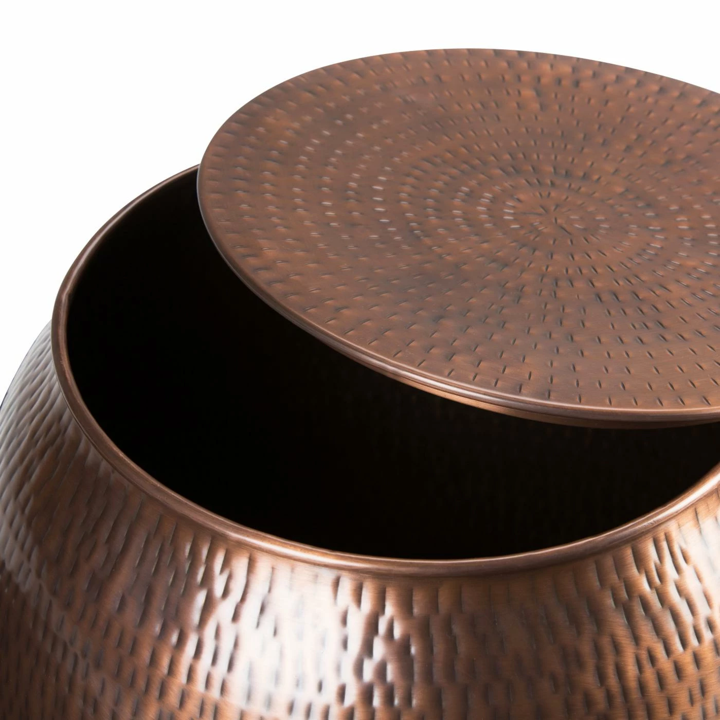 Coupon 𧨠Brooklyn & Max Round End Tables & Side Tables Brooklyn + Max Irena Metal Storage Accent Drum Side Table π― - Image 4