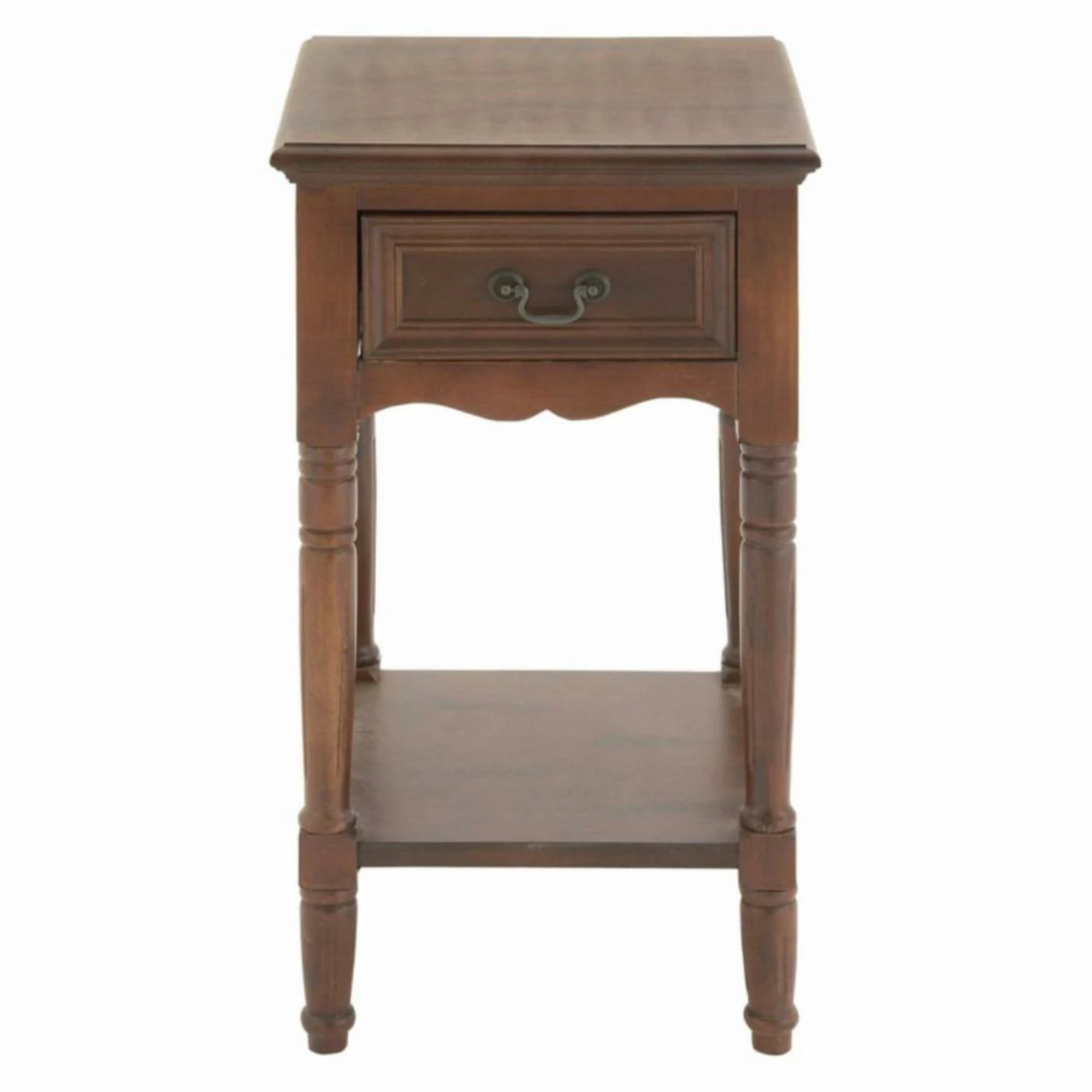 Discount βοΈ Square End Tables & Side Tables DecMode Wood Accent Table With Drawer π - Image 4