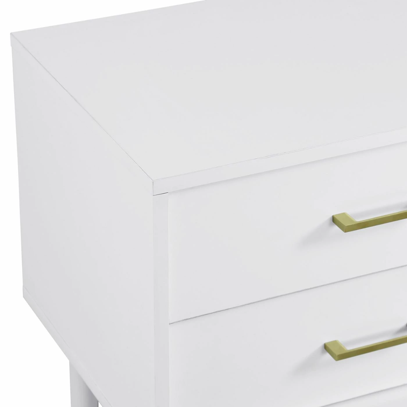 Best Sale π Rectangle End Tables & Side Tables Walker Edison Olivia 2 Drawer Side Table π - Image 4