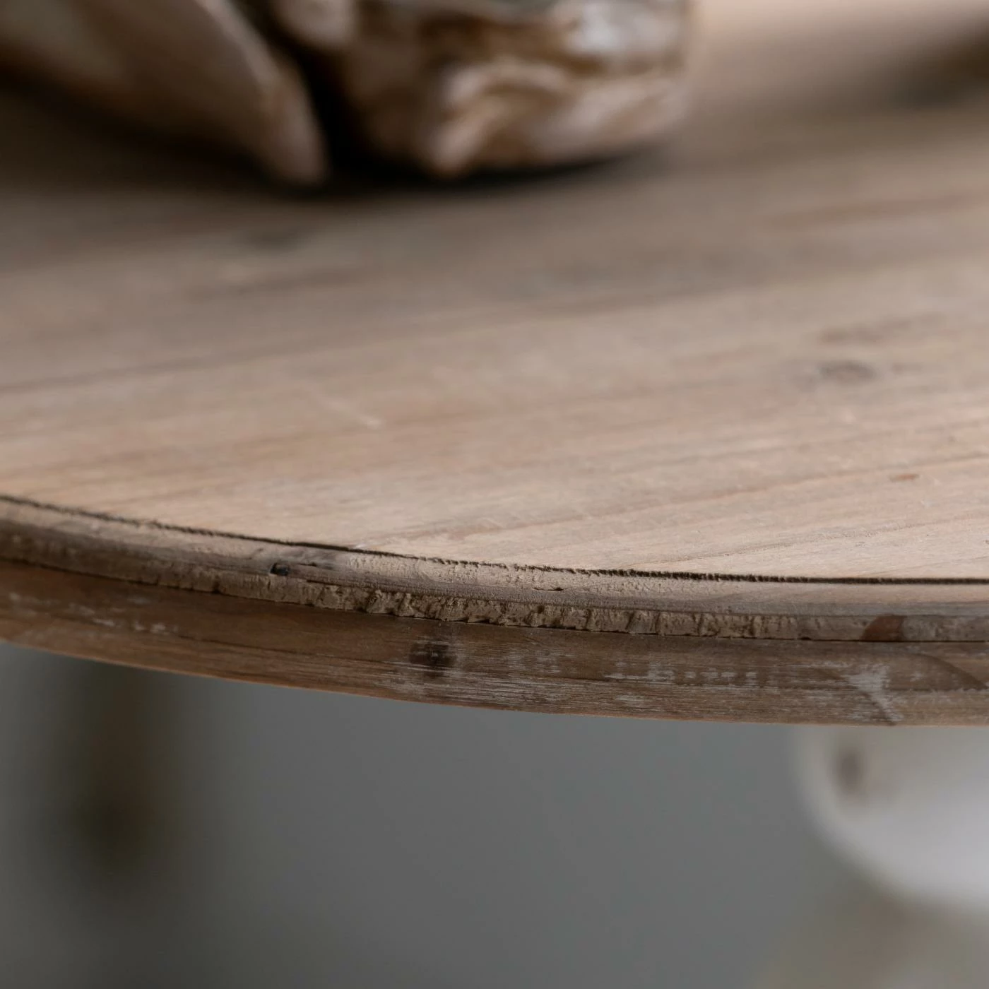 Discount 💯 A & B Home Round End Tables & Side Tables A & B Home Antique White Round Pedestal Side Table 💯 - Image 6