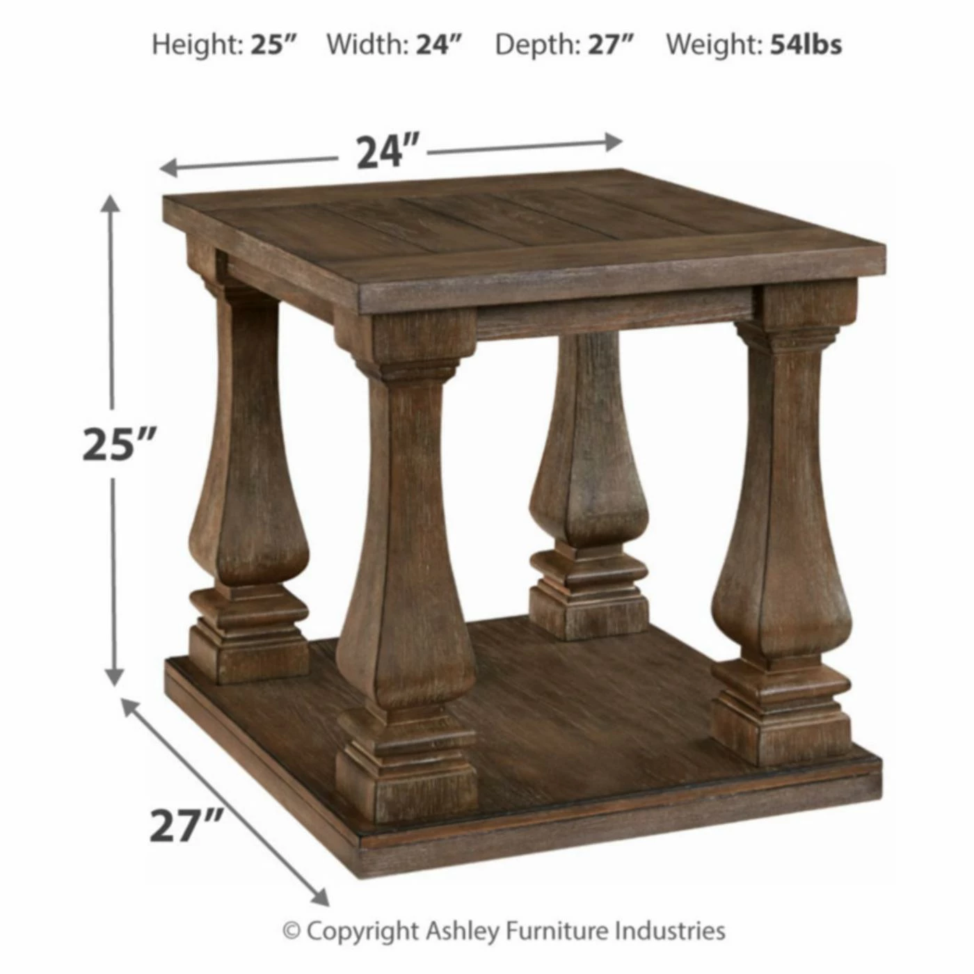 Buy 🎉 Rectangle End Tables & Side Tables Signature Design By Ashley Johnelle End Table ❤️ - Image 6