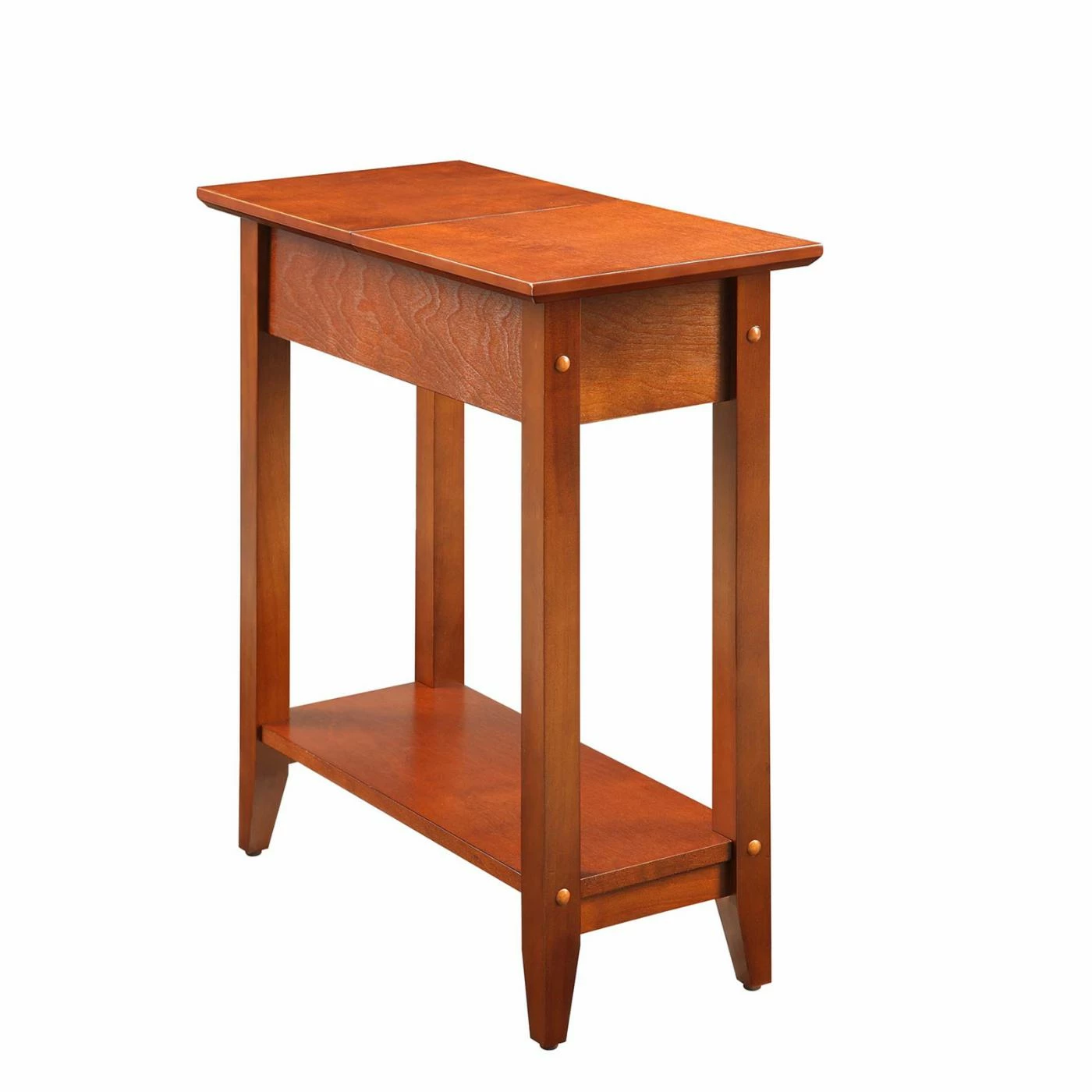 Outlet โญ Rectangle End Tables & Side Tables Convenience Concepts American Heritage Rectangle Wood End Table With Flip Top And Shelf ๐ - Image 6