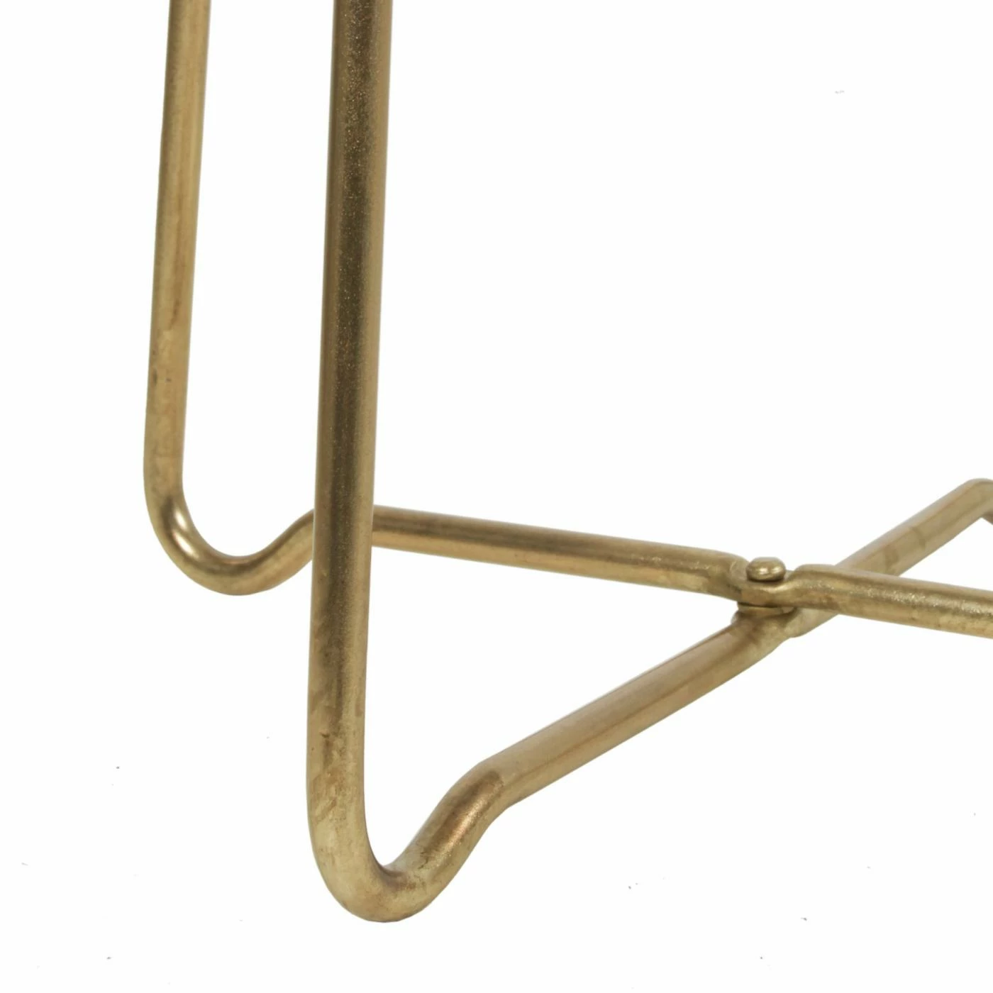 Best reviews of ⭐ Round End Tables & Side Tables East At Main Grace Round Collapsible Side Table - Natural/Gold - Small 🤩 - Image 5