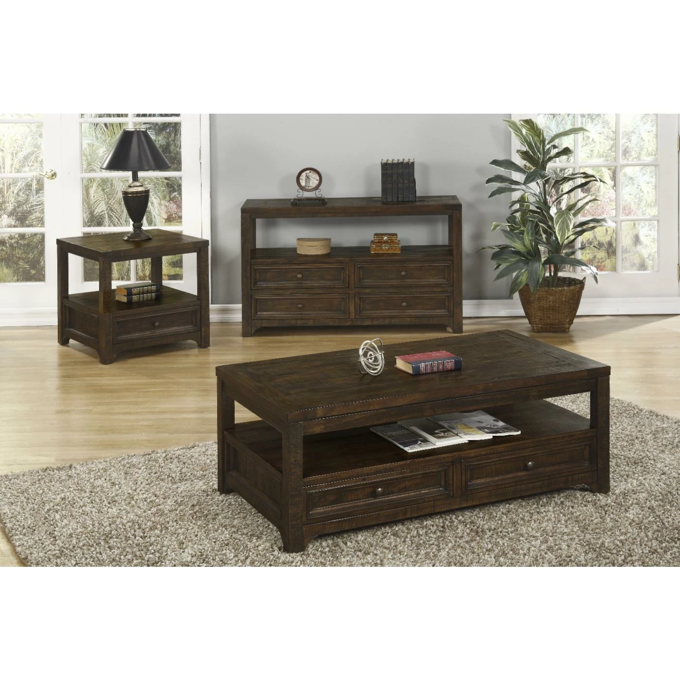 Coupon ⨠Square End Tables & Side Tables Martin Svensson Home Lisbon Solid Wood End Table - Dark Mocha 𧨠- Image 6