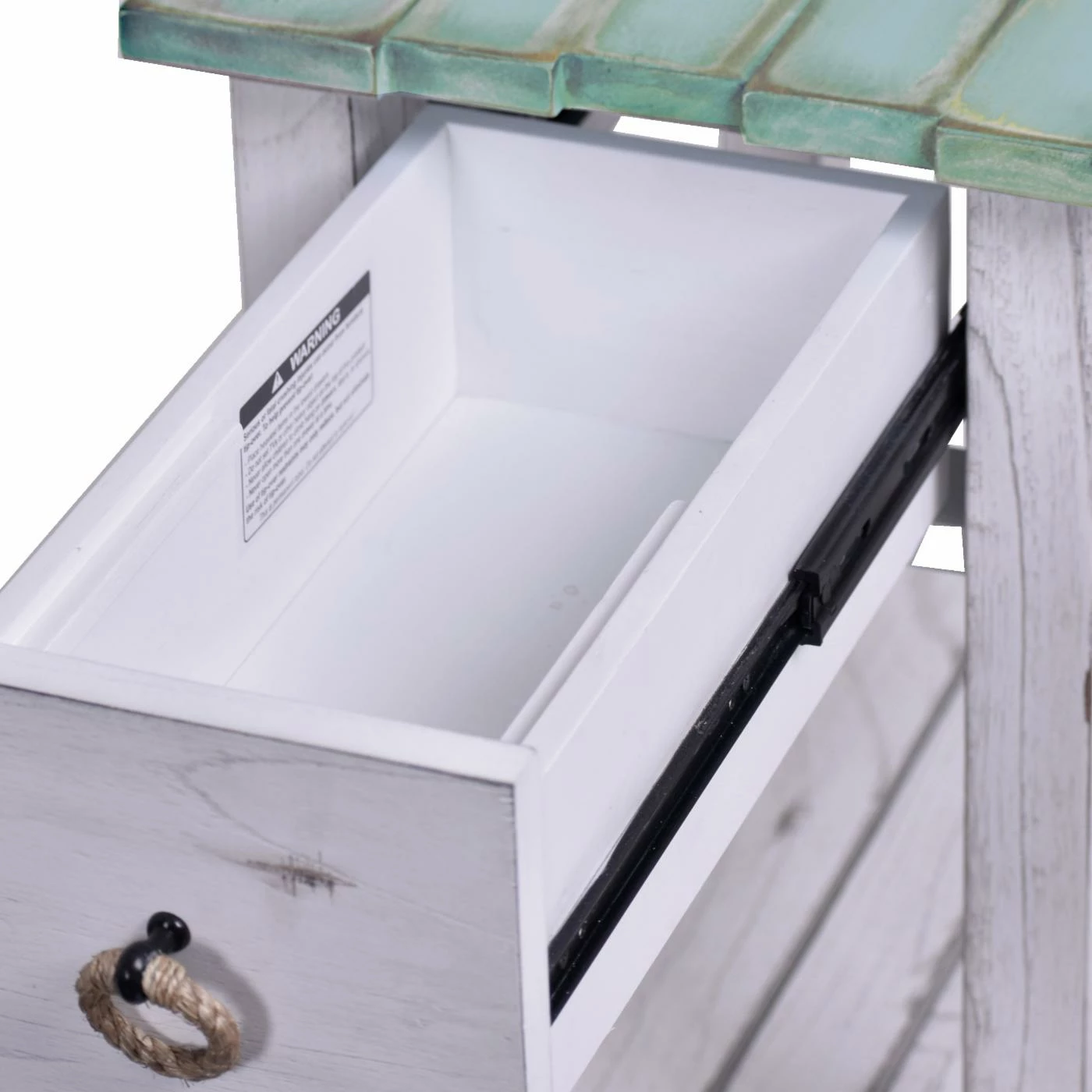 Wholesale βοΈ Rectangle End Tables & Side Tables Sea Winds Picket Fence Chairside End Table π₯° - Image 6