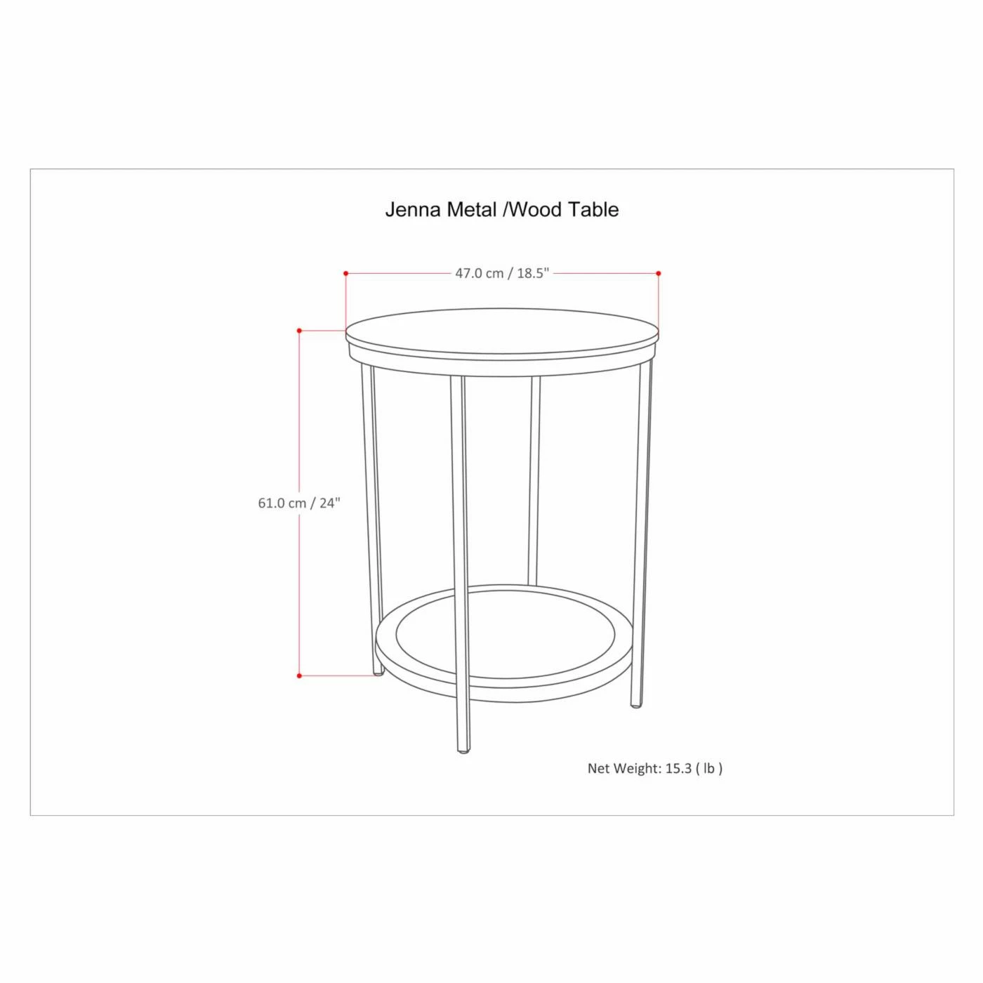 Flash Sale π Brooklyn & Max Round End Tables & Side Tables Brooklyn + Max Berman Round Accent Side Table π - Image 6
