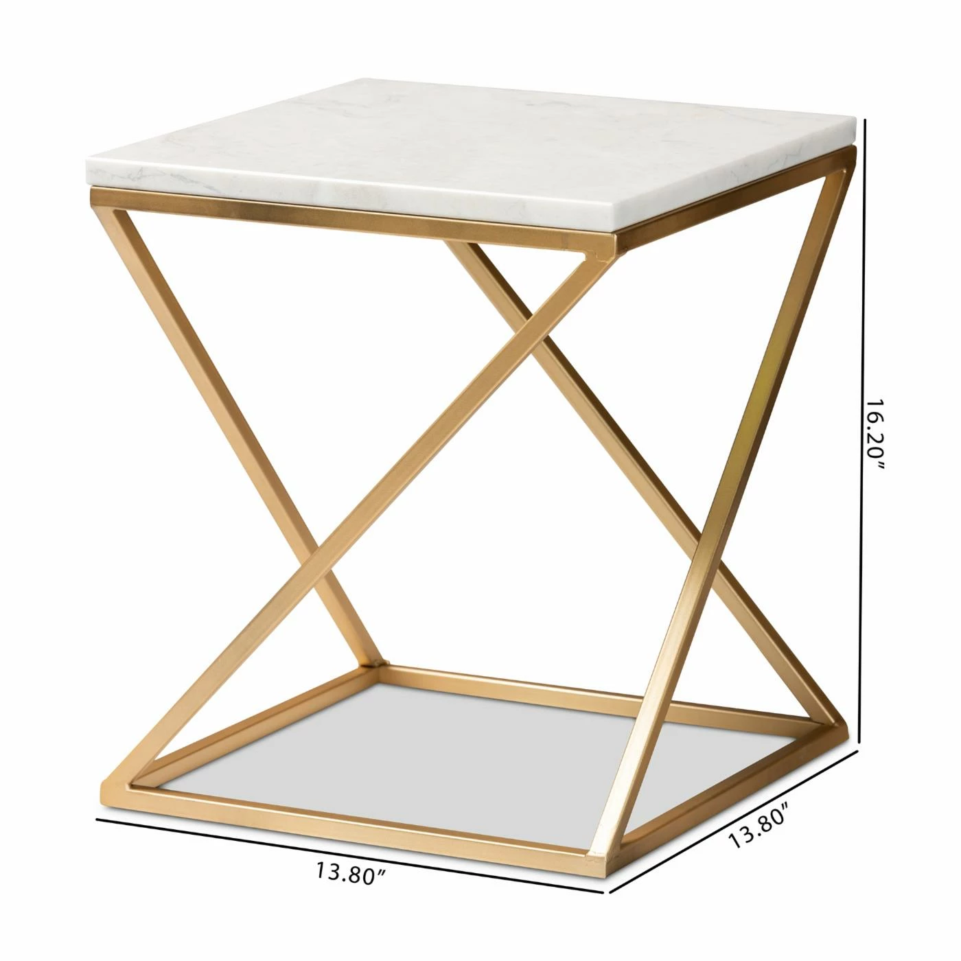 Cheapest 🛒 Square End Tables & Side Tables Baxton Studio Hadley End Table 😍 - Image 6