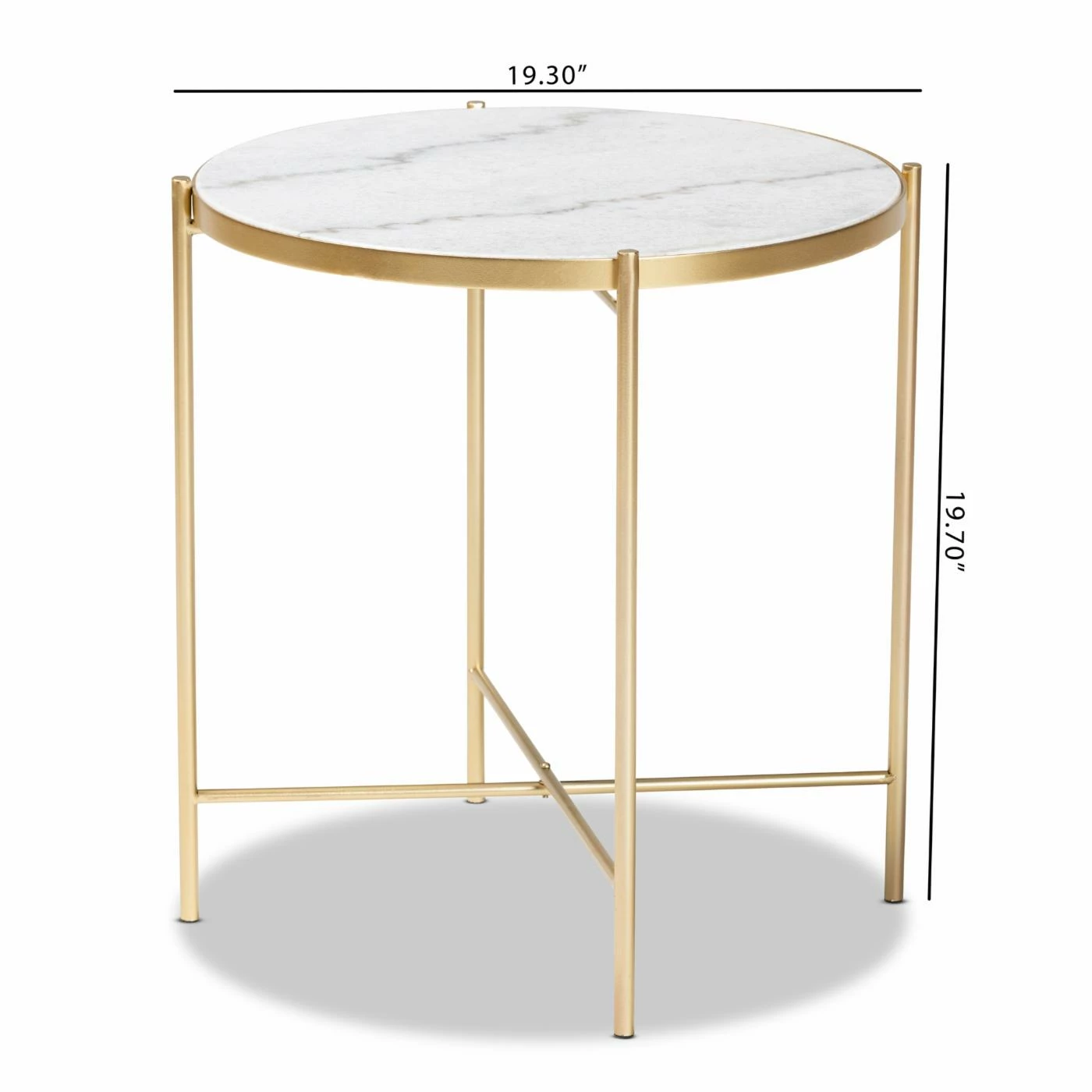 Cheap 🎉 Round End Tables & Side Tables Baxton Studio End Table 🎁 - Image 6