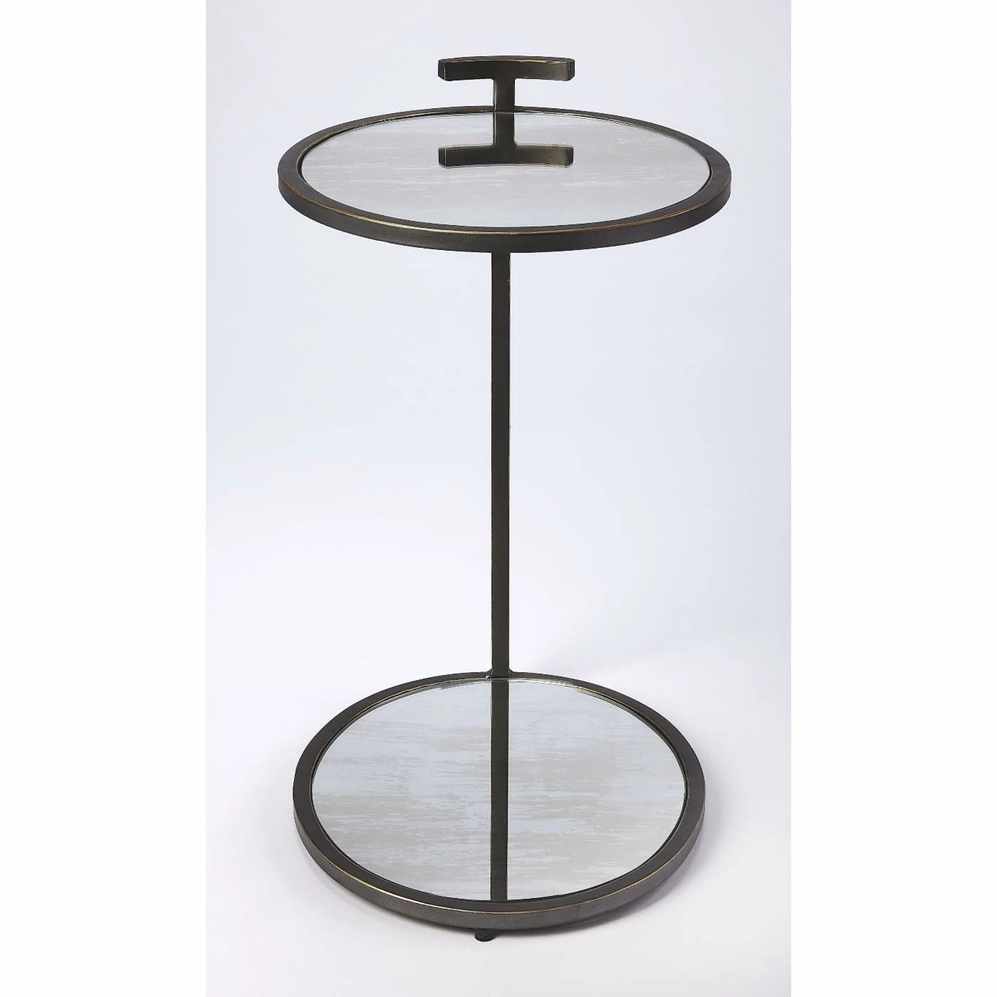 Promo π Oval End Tables & Side Tables Butler Specialty Ciro Metal And Mirror Side Table π - Image 7