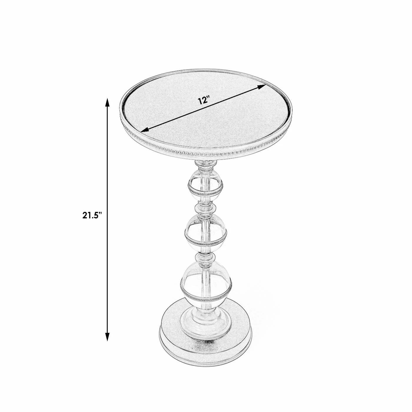 Best reviews of π Butler Specialty Round End Tables & Side Tables Butler Forella Pedestal End Table π - Image 6