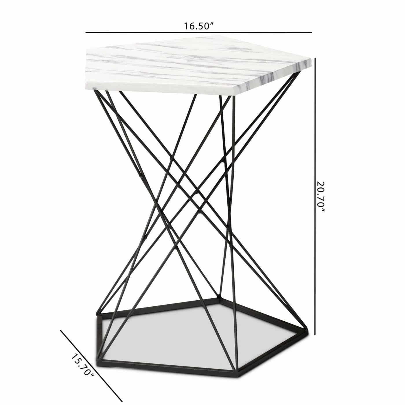 Buy 🔥 Other Shapes - End Tables & Side Tables Baxton Studio Oberon End Table ✨ - Image 7