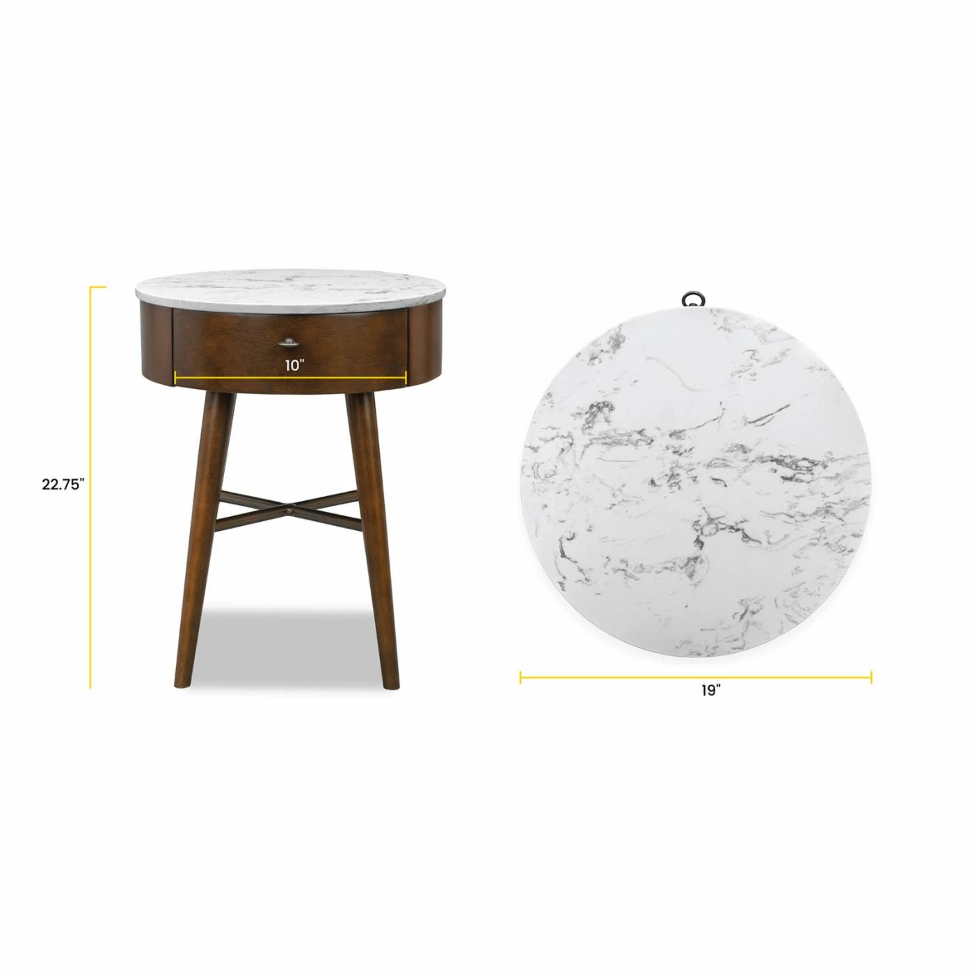 Promo π Poly & Bark Round End Tables & Side Tables Poly & Bark Andover Side Table β - Image 8