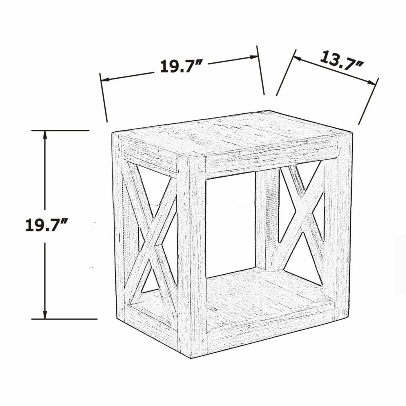 Flash Sale ๐งจ Rectangle End Tables & Side Tables East At Main Locust Rectangular Rubberwood Accent Table ๐ - Image 8
