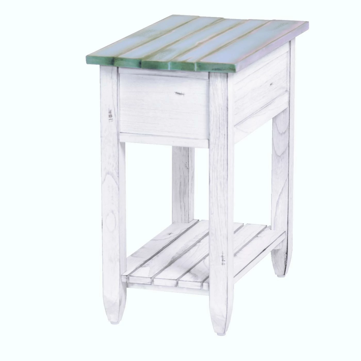 Wholesale βοΈ Rectangle End Tables & Side Tables Sea Winds Picket Fence Chairside End Table π₯° - Image 8