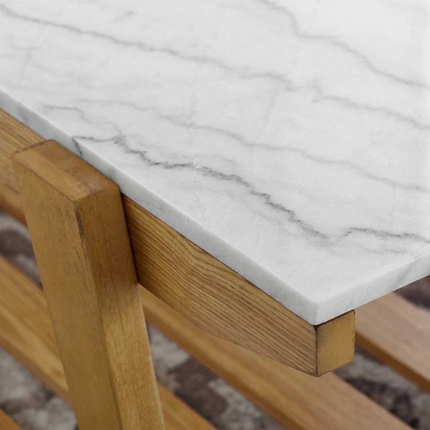 Brand new π Square End Tables & Side Tables Steve Silver Co. Celeste Marble Top End Table π - Image 8