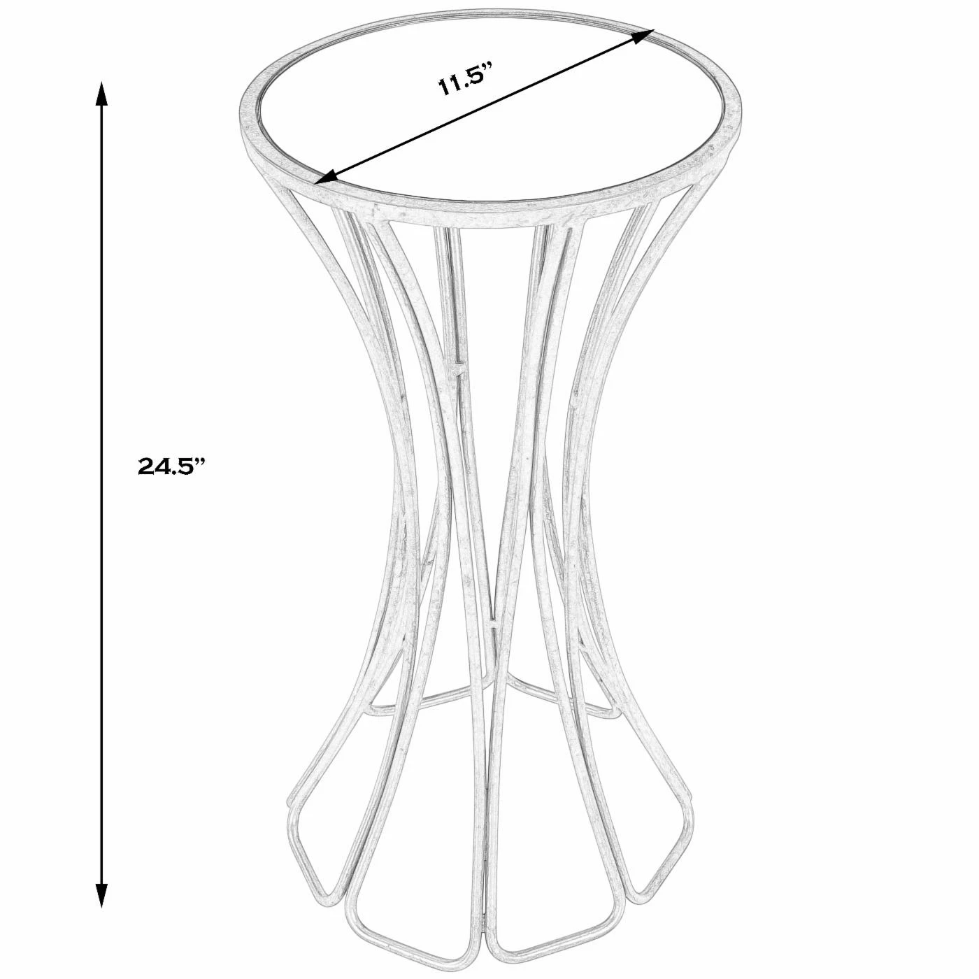 Top 10 π Butler Specialty Round End Tables & Side Tables Butler Faruh Metal And Mirror End Table π₯° - Image 9
