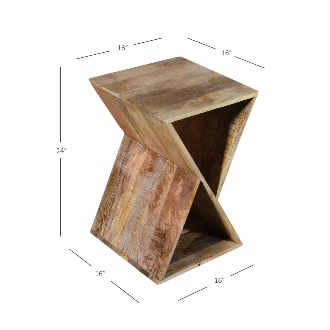 Discount β Triangle End Tables & Side Tables Powell Trevor Triangle Side Table - Natural π₯ - Image 9