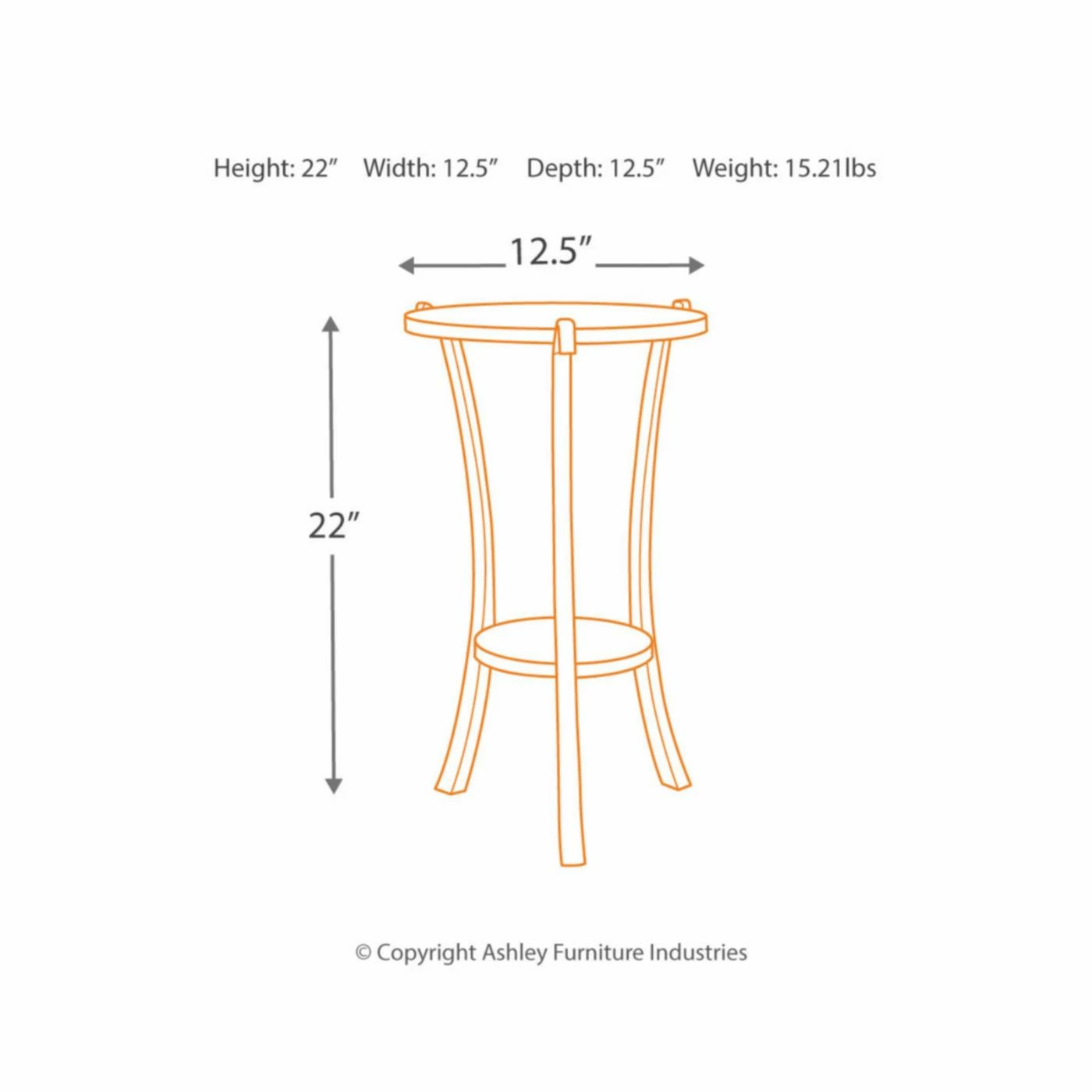 Brand new 😀 Round End Tables & Side Tables Signature Design By Ashley Enderton Accent End Table 🔥 - Image 3