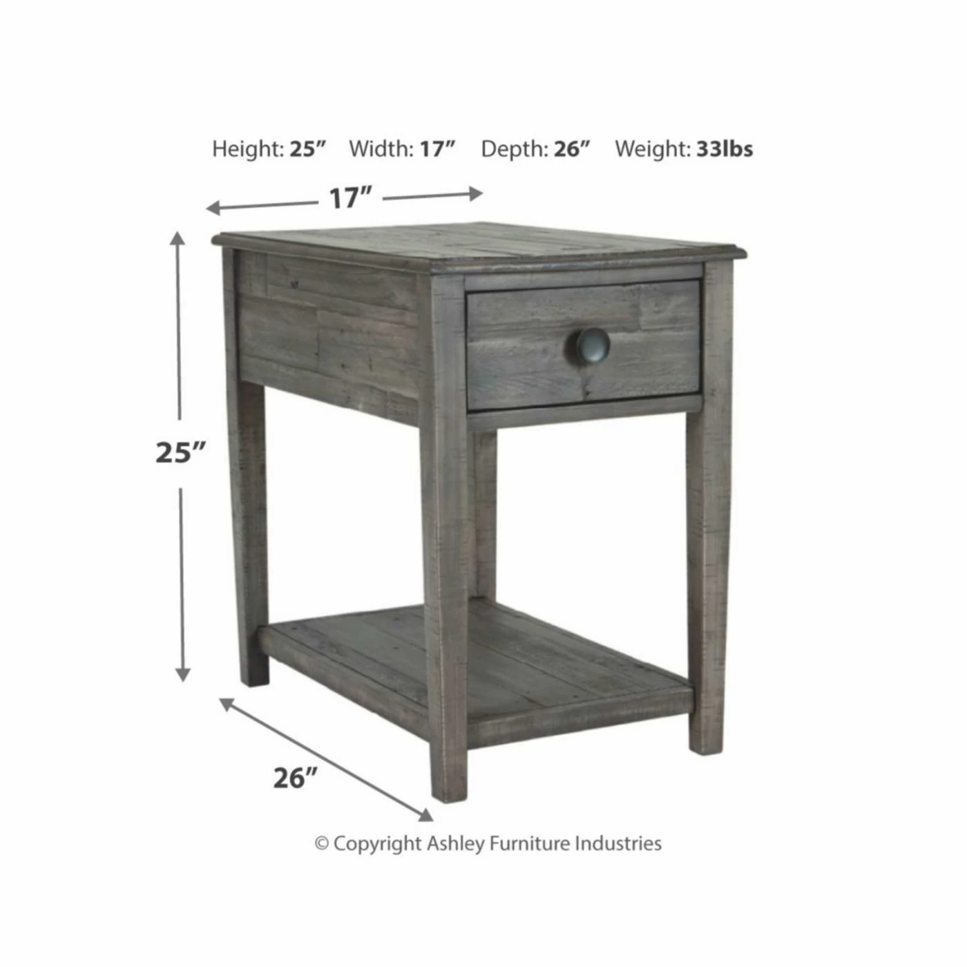 Wholesale 🔔 Rectangle End Tables & Side Tables Signature Design By Ashley Borlofield End Table 😍 - Image 4