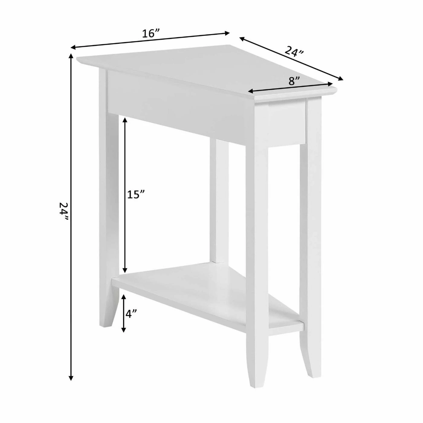 Flash Sale ๐ Other Shapes - End Tables & Side Tables Convenience Concepts American Heritage Wedge End Table ๐คฉ - Image 10