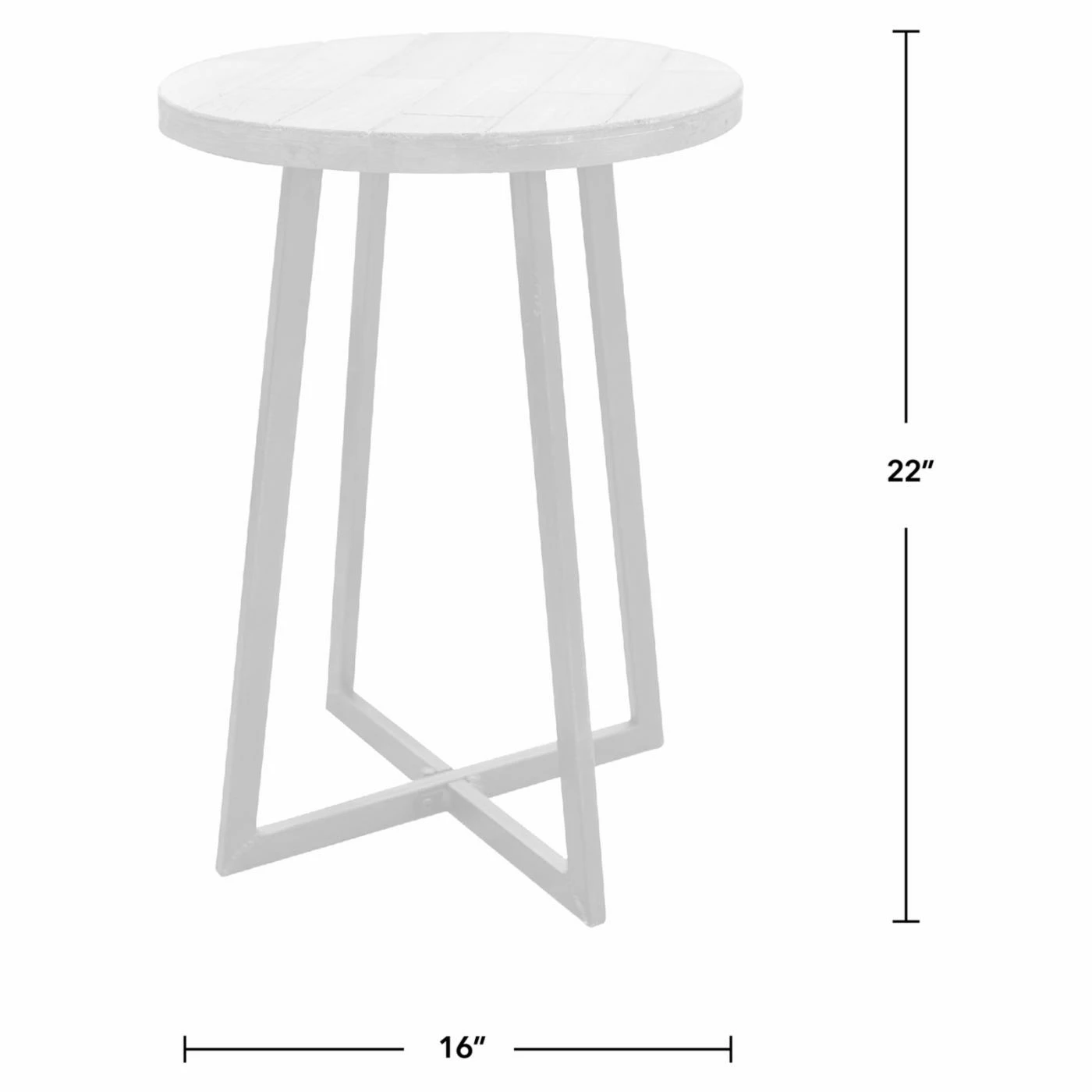 Promo π― Round End Tables & Side Tables FirsTime Miller Rustic Wood End Table β - Image 4
