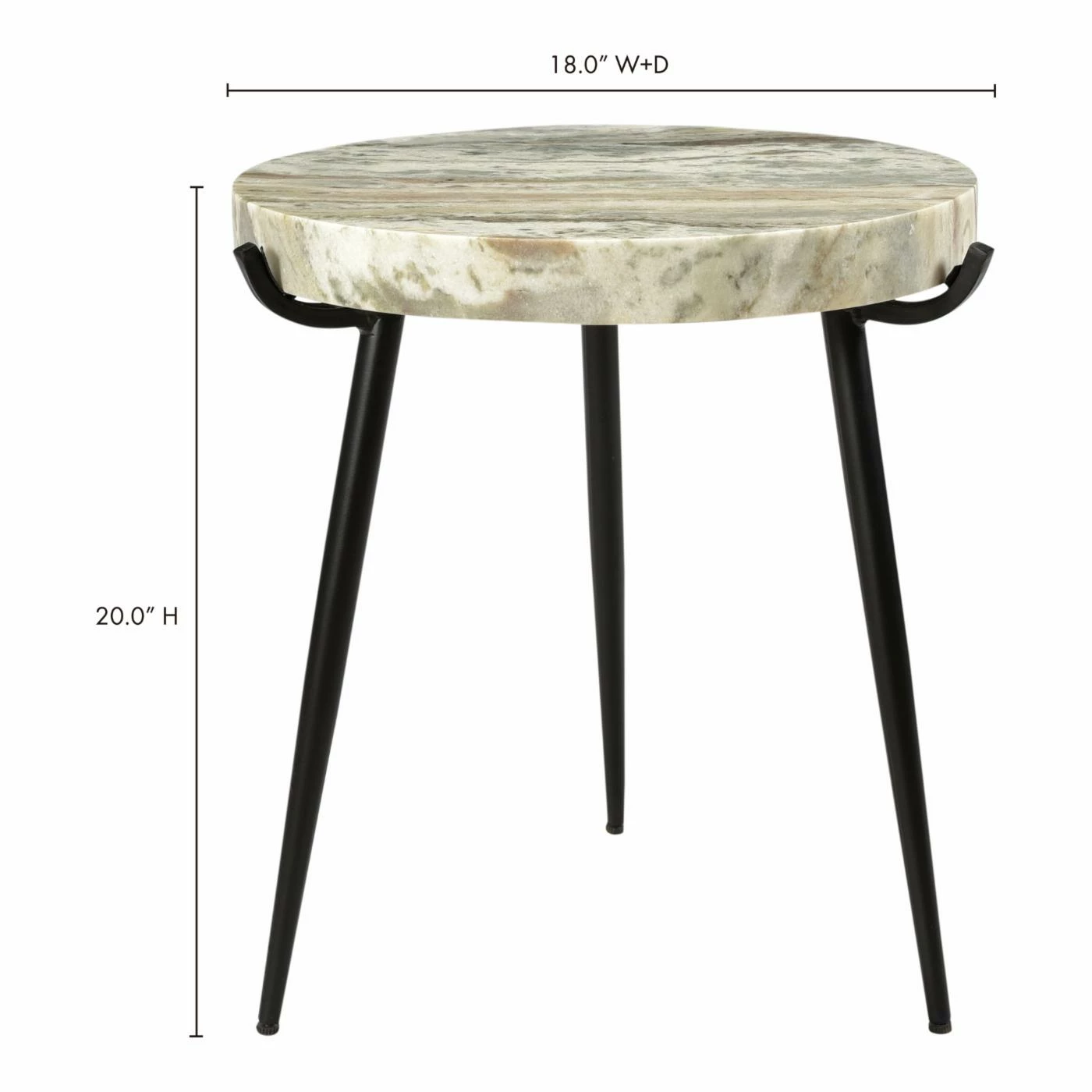 Wholesale π₯ Round End Tables & Side Tables Moes Home Collection Brinley Round Marble Accent End Table π - Image 4