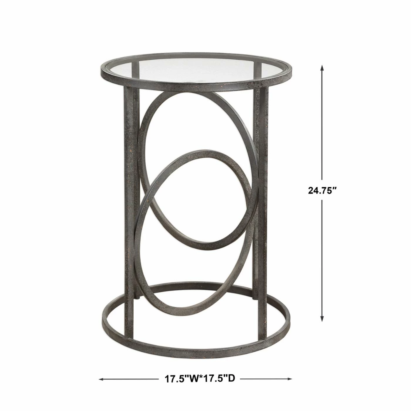 Top 10 💯 Round End Tables & Side Tables Uttermost Lucien Iron Accent End Table 🎁 - Image 5