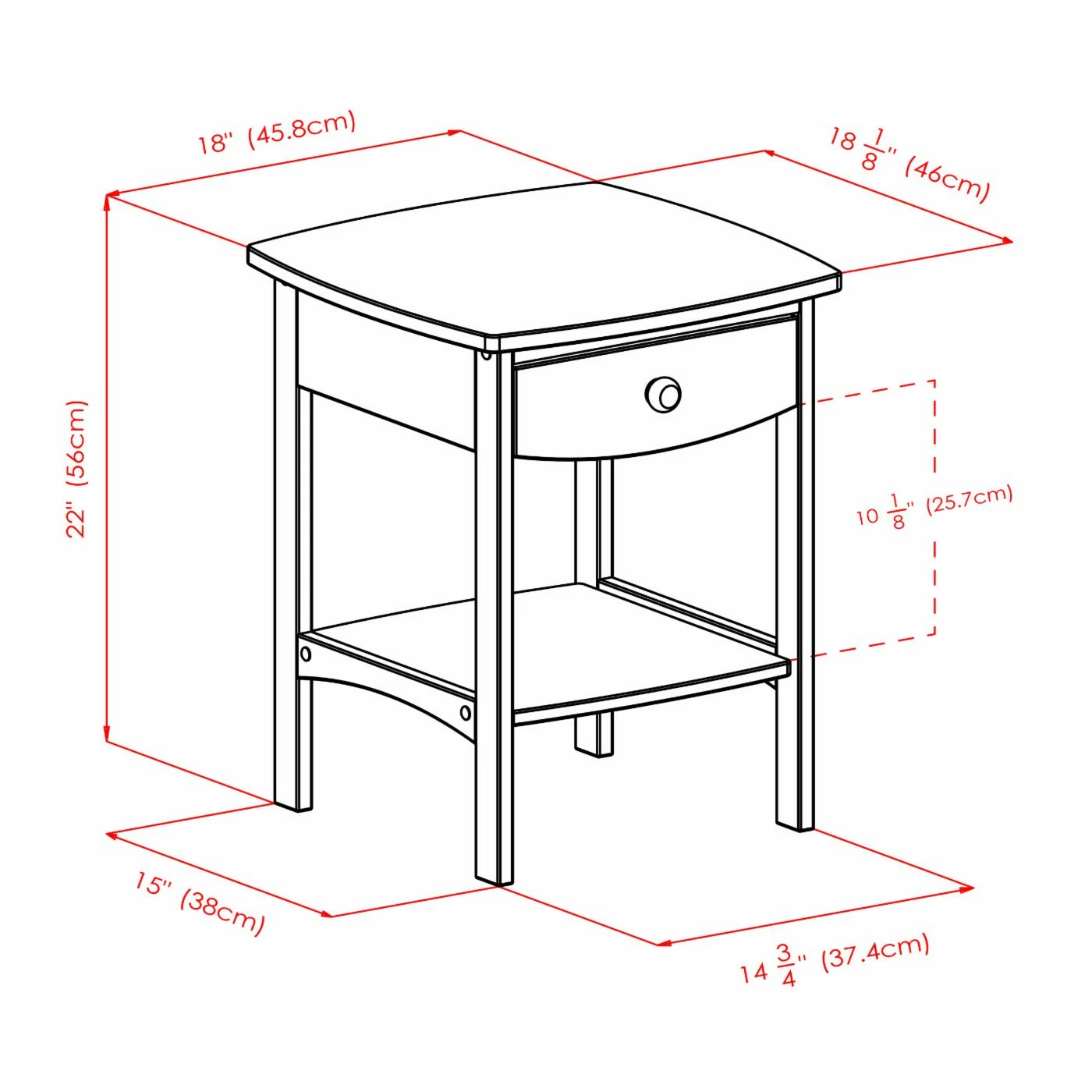 Best reviews of โ Square End Tables & Side Tables Winsome Brookfield End Table ๐งจ - Image 10