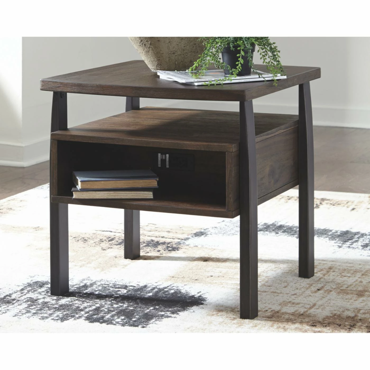 New 🛒 Rectangle End Tables & Side Tables Signature Design By Ashley Vailbry End Table ❤️ - Image 3