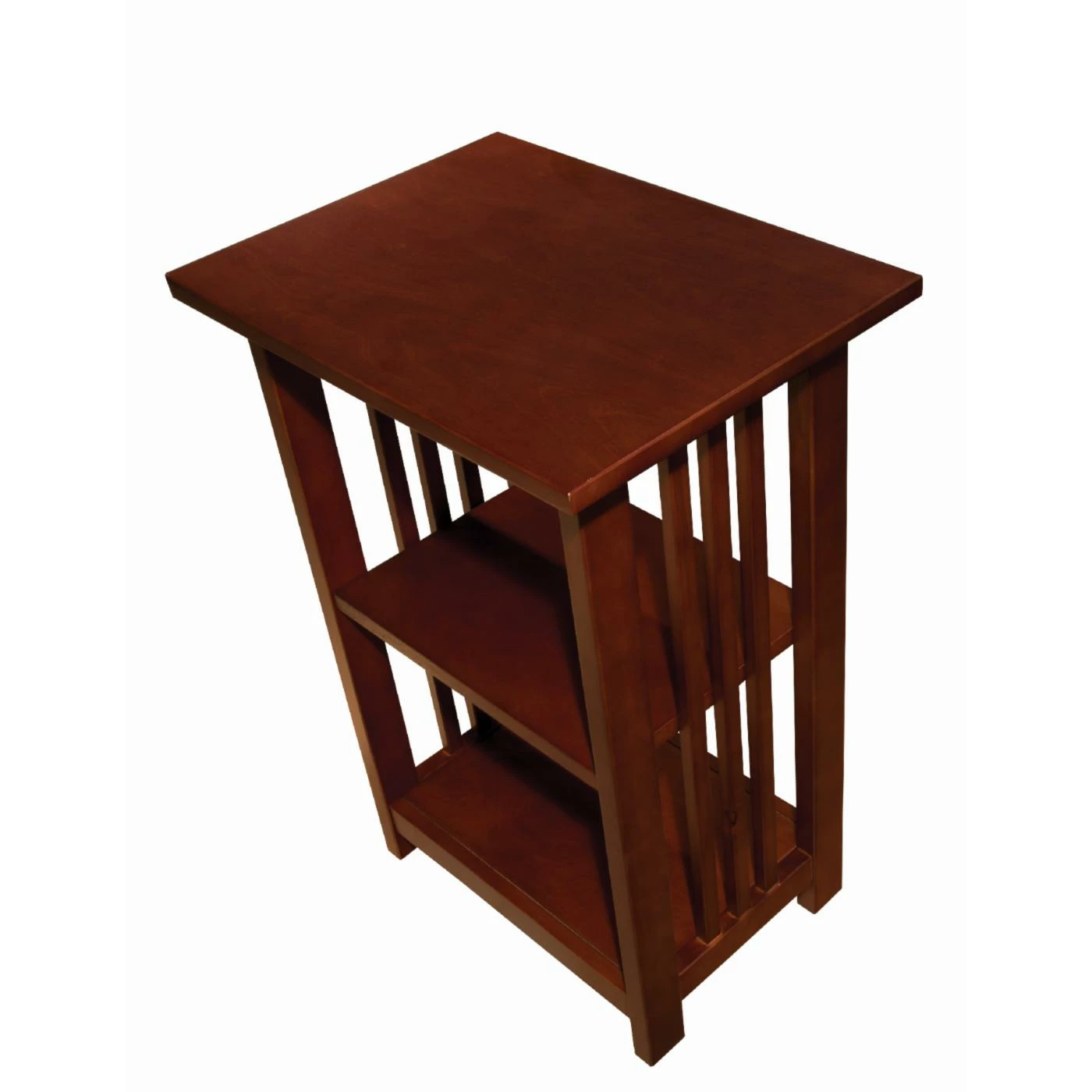 Discount π― Rectangle End Tables & Side Tables Alaterre Furniture Mission 2 Shelf End Table - Cherry π - Image 3