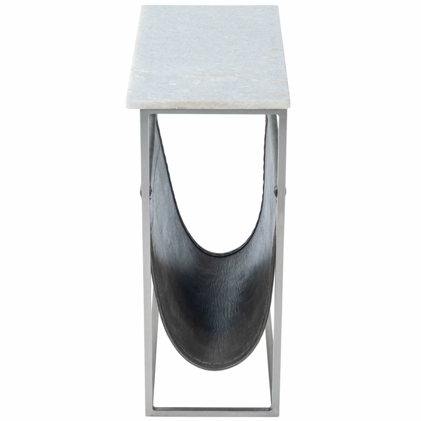 Best deal π₯° Rectangle End Tables & Side Tables Butler Specialty Koler Marble And Leather Magazine Table βοΈ - Image 3