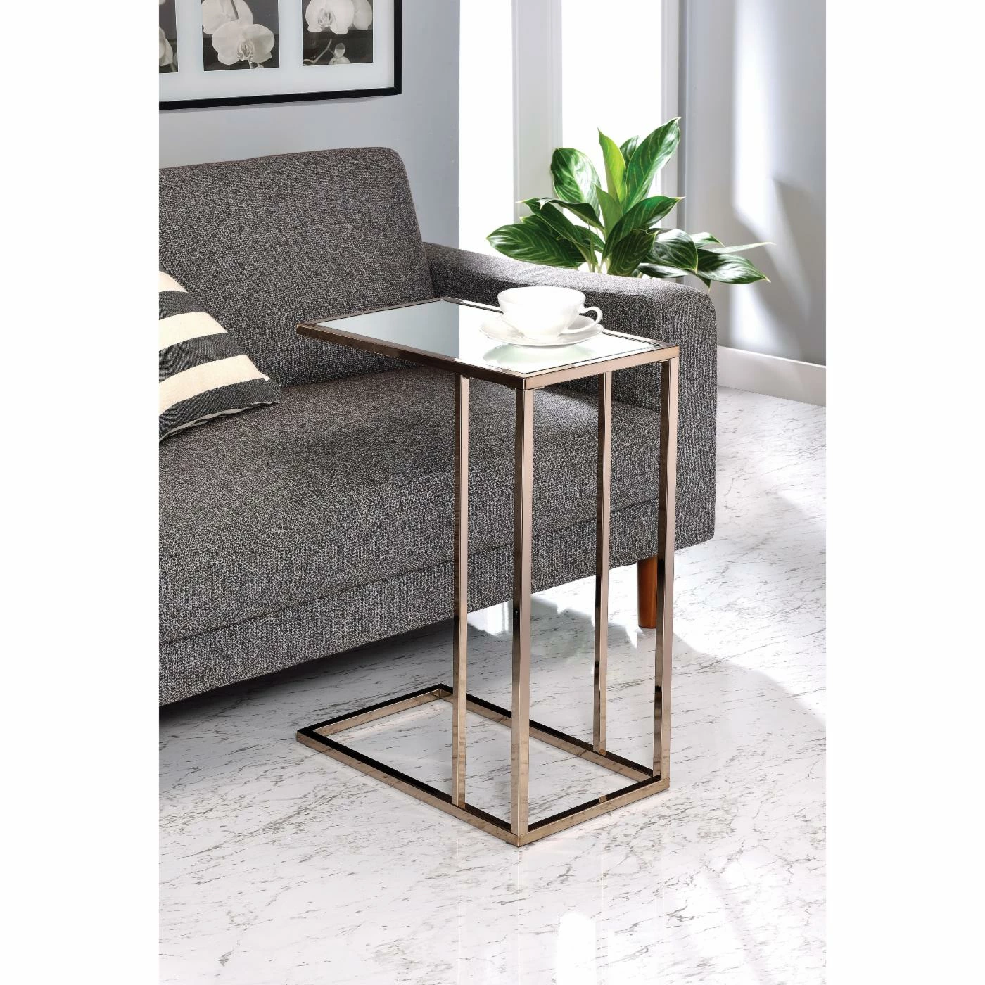 Promo š Rectangle End Tables & Side Tables Coaster Furniture C-Shaped Accent Table ā¤ļø - Image 3