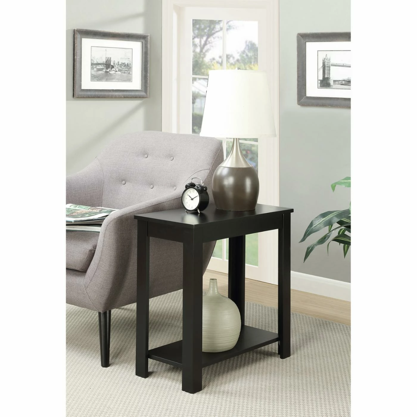 Promo ๐ Rectangle End Tables & Side Tables Convenience Concepts Chairside End Table ๐ - Image 3