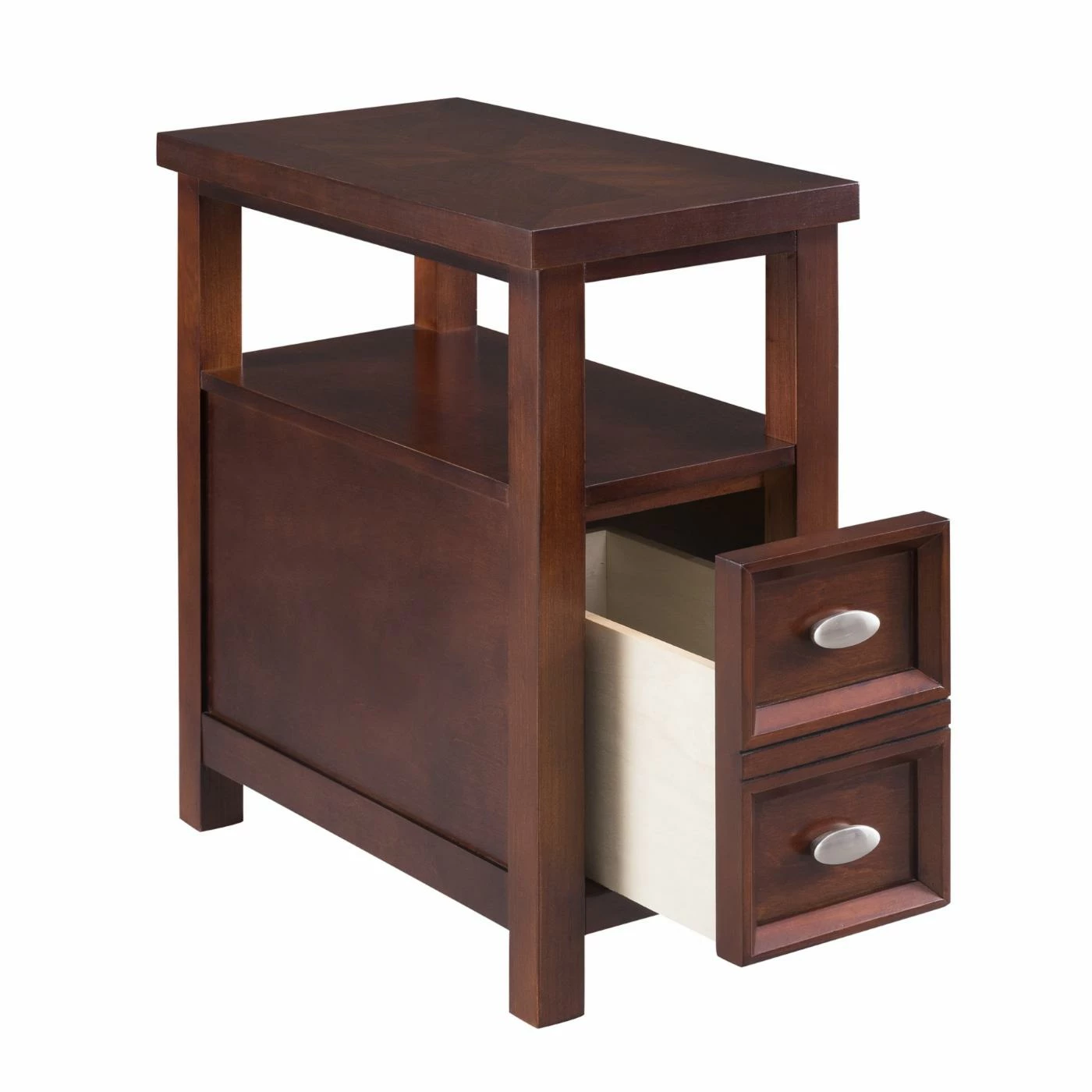 Best Pirce 👏 Rectangle End Tables & Side Tables Crown Mark Dempsey Rectangular Chair Side Table With Drawer 😉 - Image 3